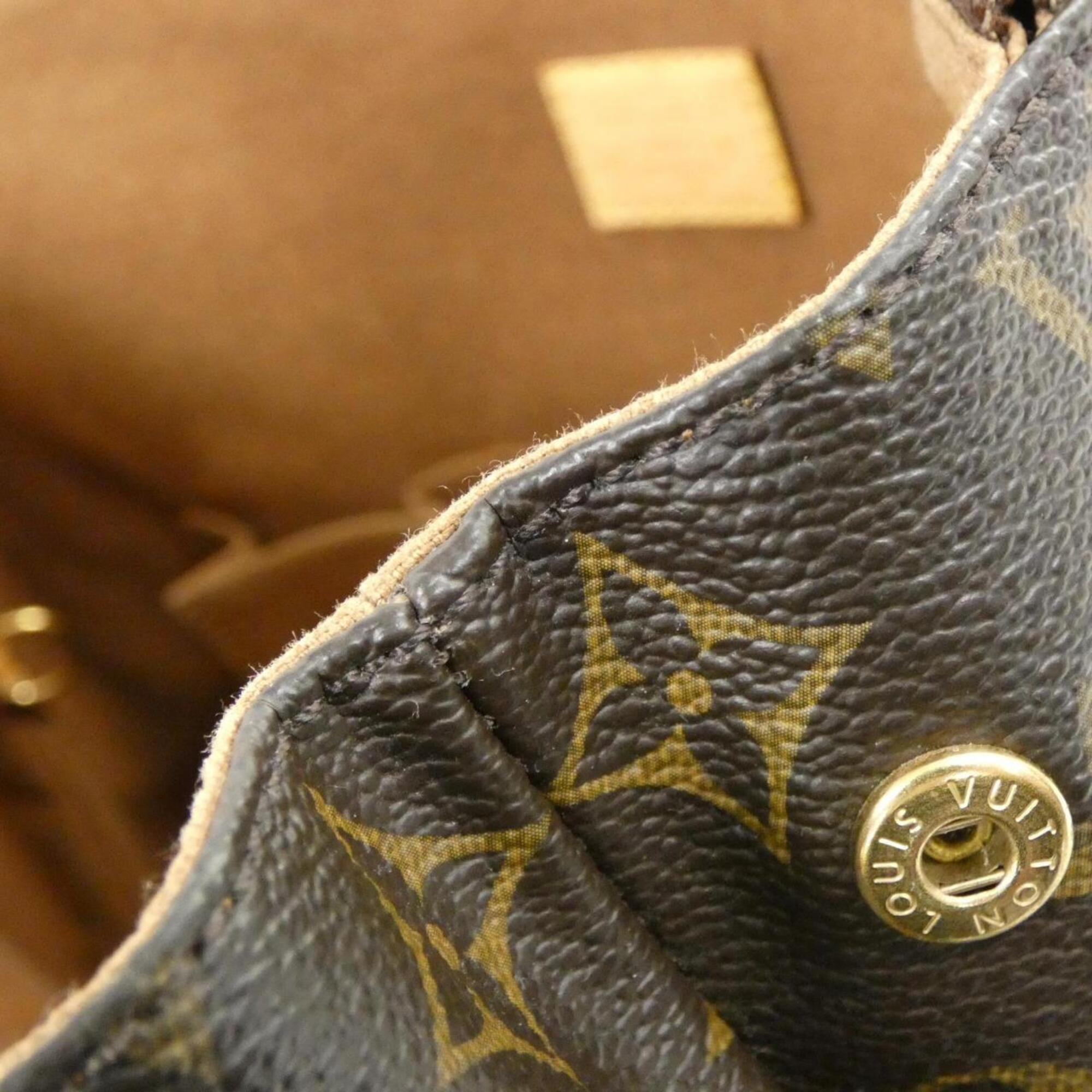 Louis Vuitton Marron Coated Canvas Handbag (Pre-Owned)