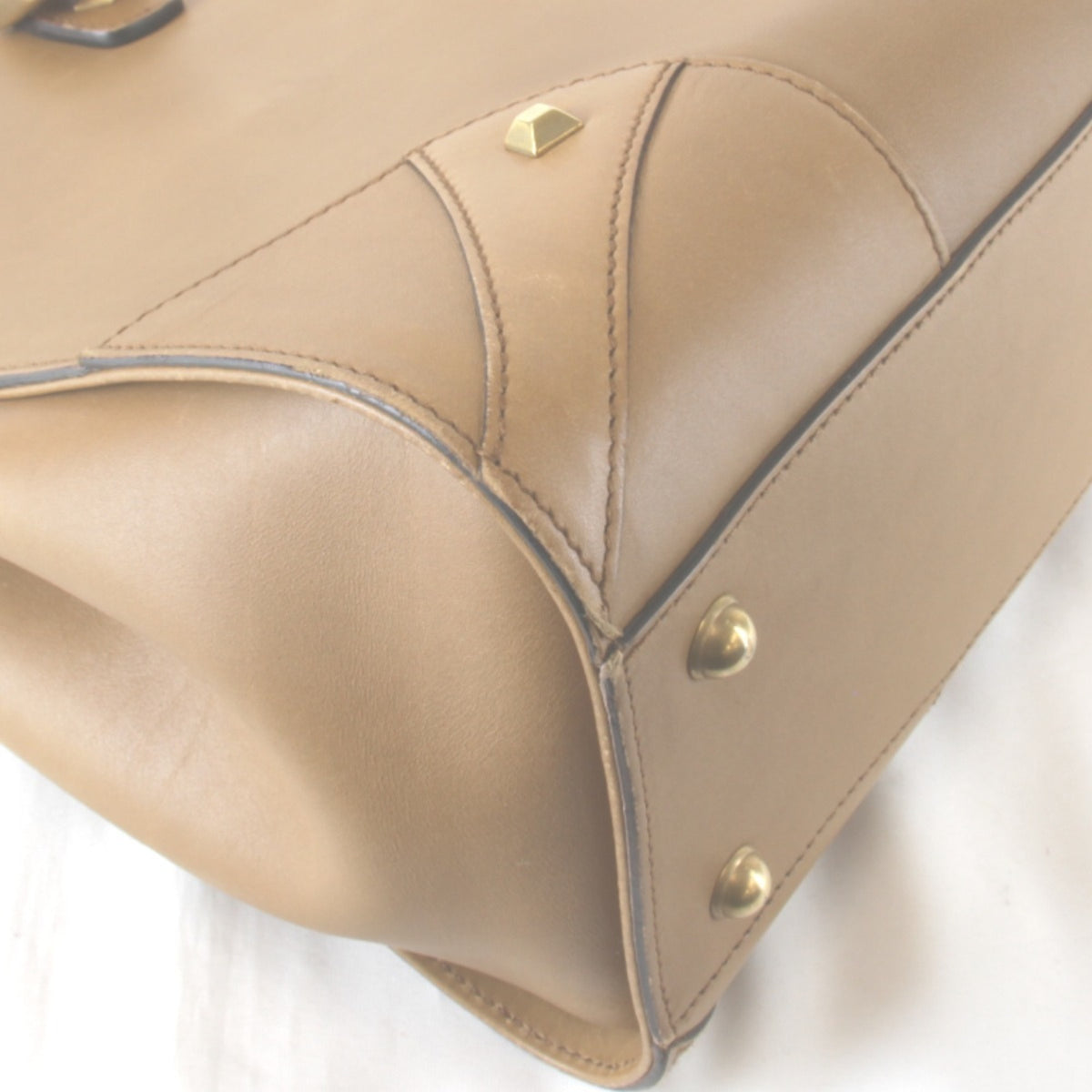 Gucci Camel Leather Tote Bag (Pre-Owned)