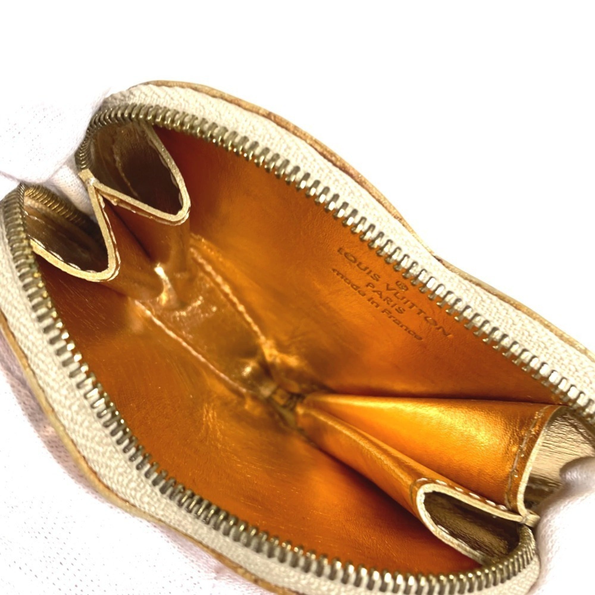 Louis Vuitton Monogram Miroir Gold Leather Coin Purse/Coin Case (Pre-Owned)