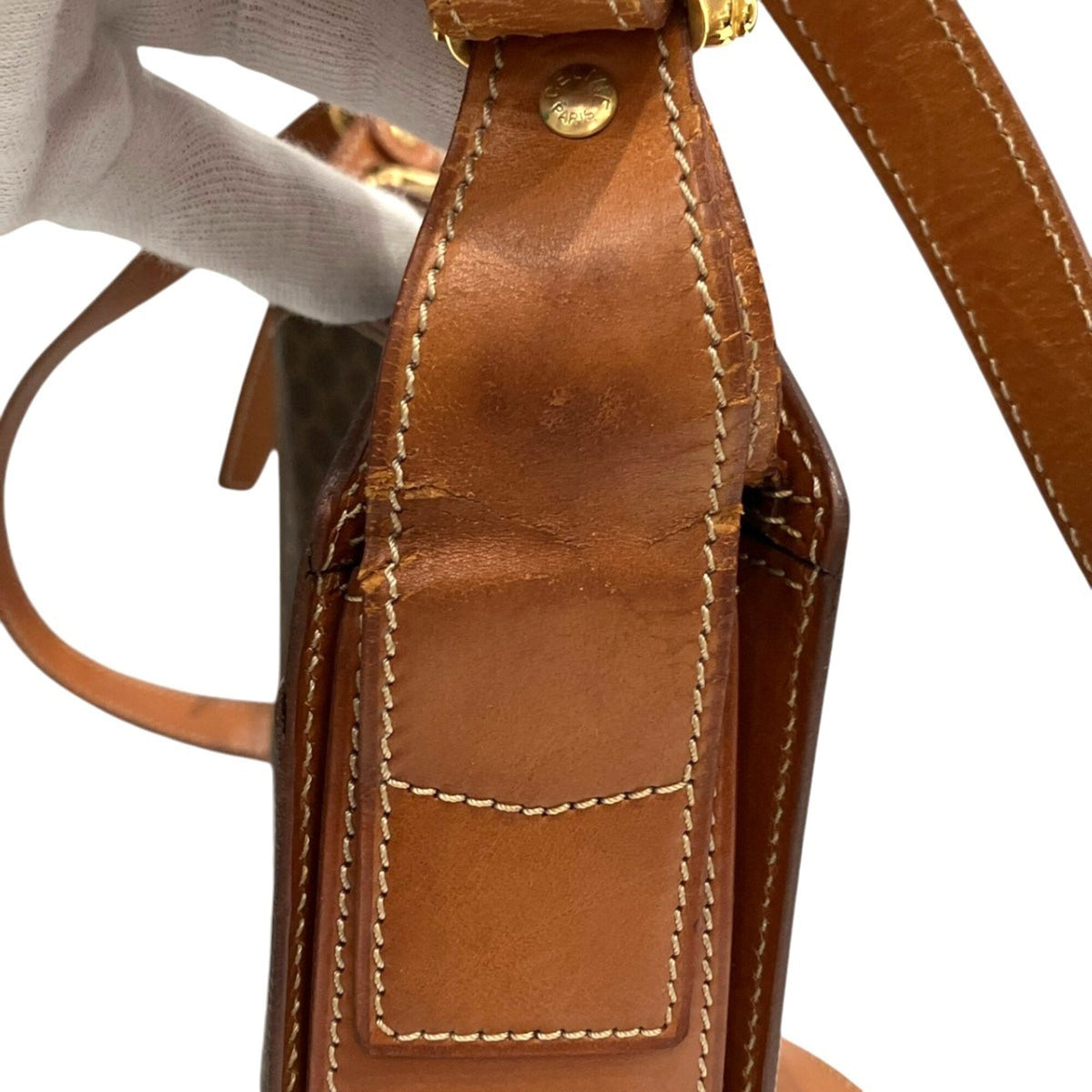 Celine Brown Leather Pvc Shoulder Bag (Pre-Owned)