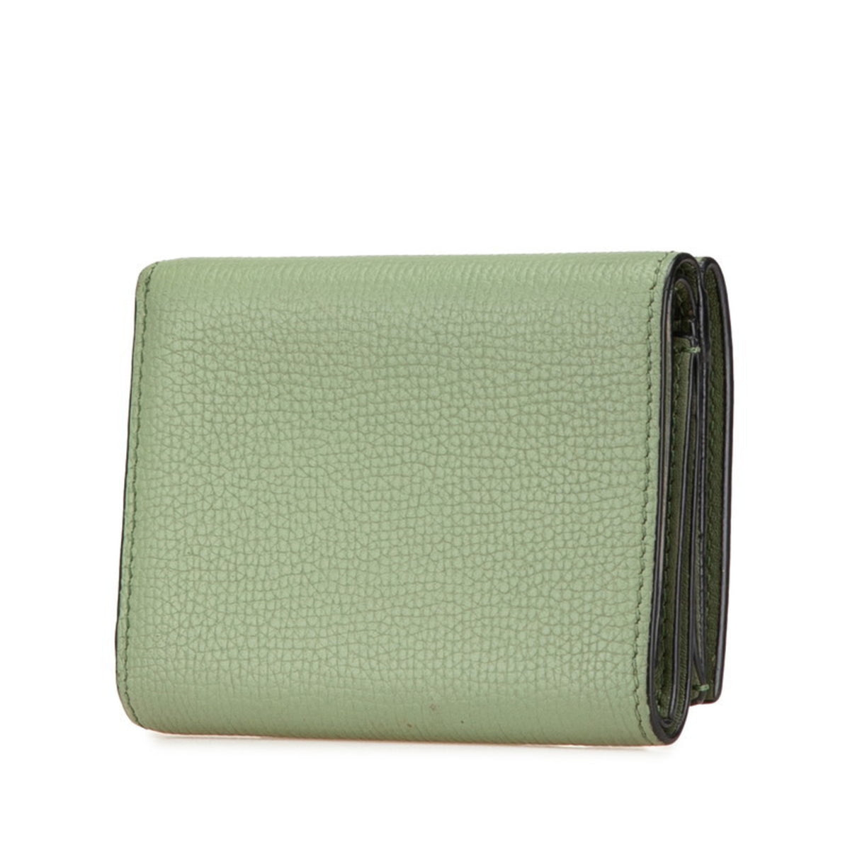 Loewe Green Leather Wallet (Tri-Fold) (Pre-Owned)