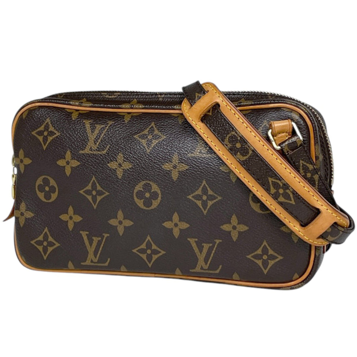 Louis Vuitton Monogram Brown Monogram Monogram Pochette Shoulder Bag (Pre-Owned)