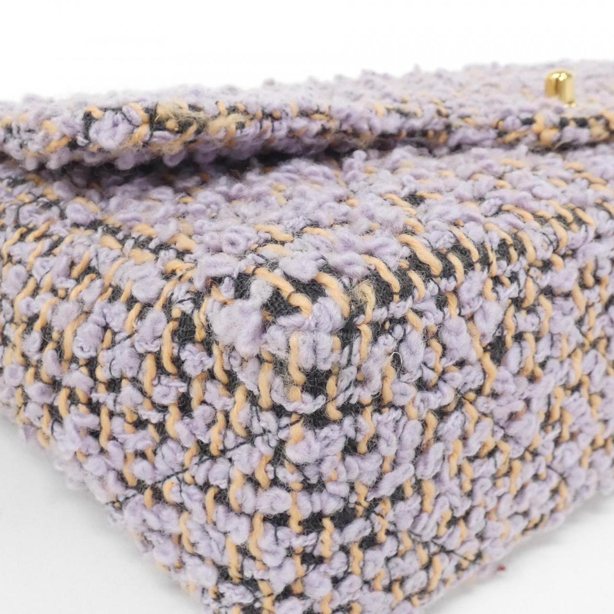 Chanel Light Purple Tweed Handbag (Pre-Owned)