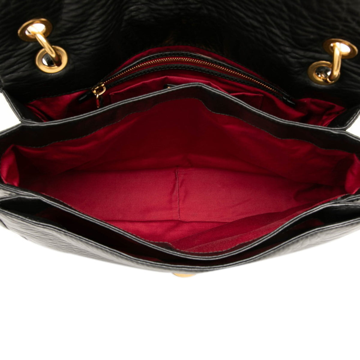 Miu Miu Black Leather Handbag Shoulder Bag (Pre-Owned)