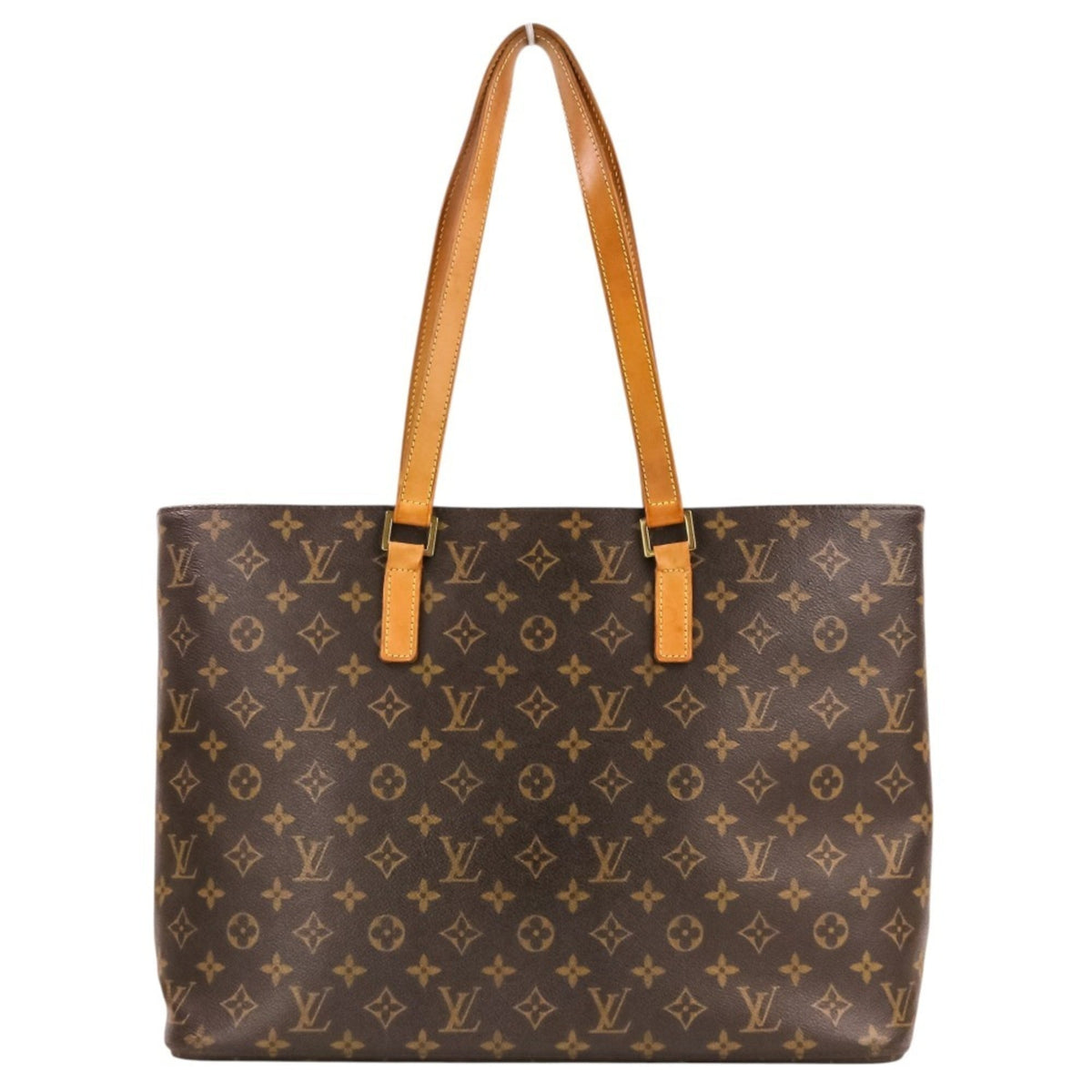 Louis Vuitton Brown Monogram Canvas Handbag Tote Bag (Pre-Owned)