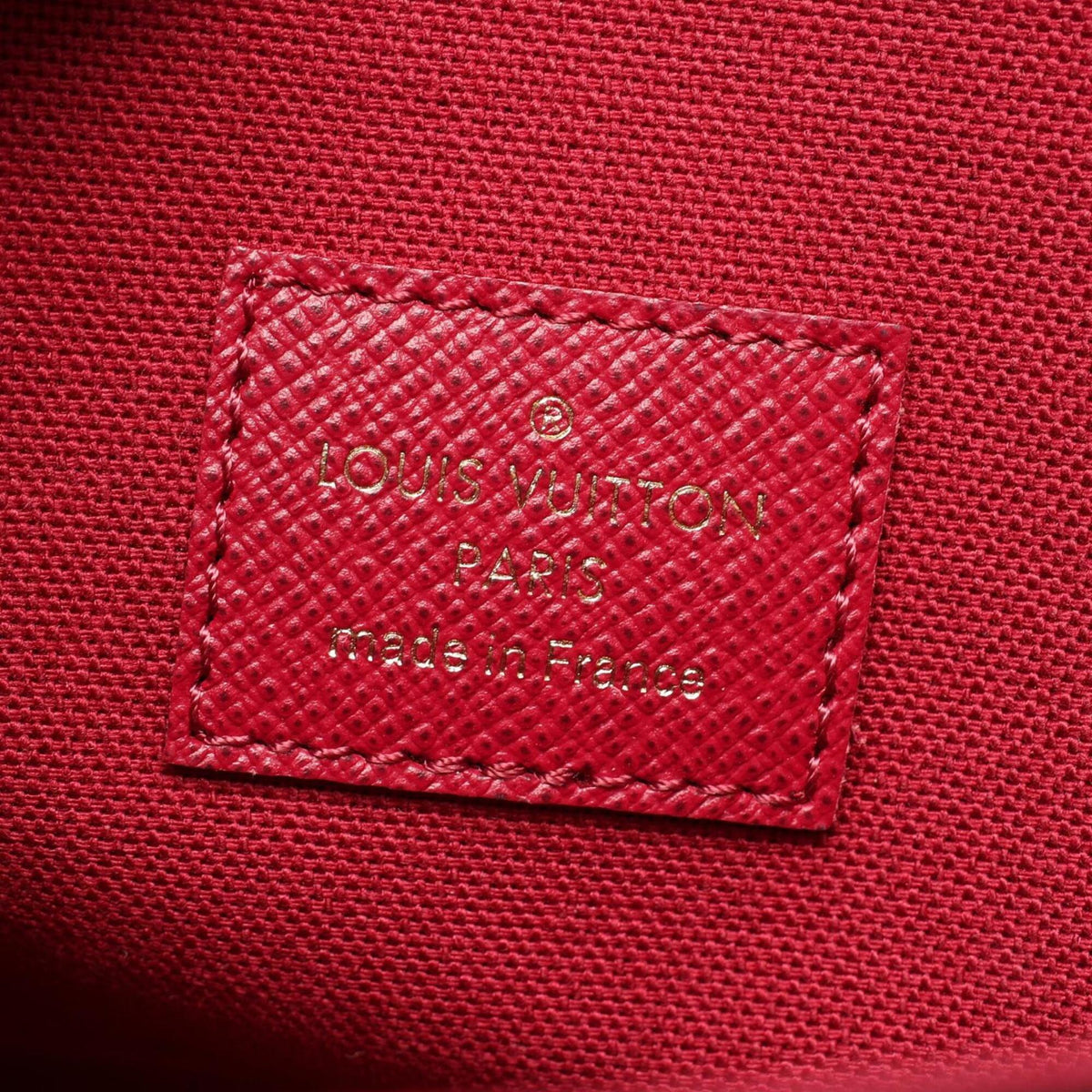 Louis Vuitton Brown Coated Canvas Leather Handbag Pochette Shoulder Bag (Pre-Owned)