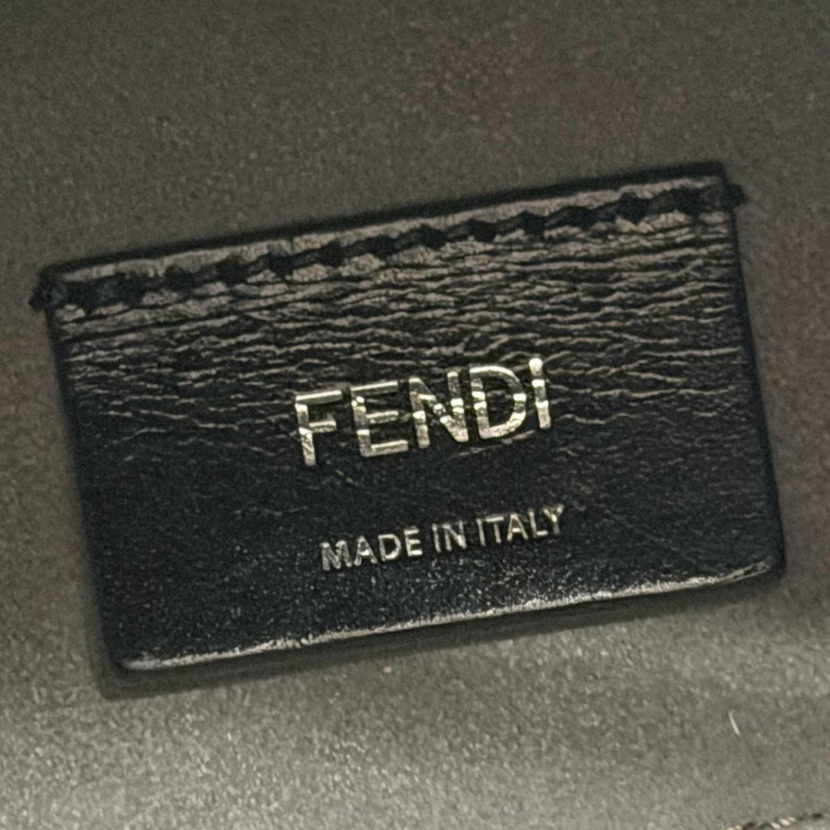 Fendi Black Leather Handbag Shoulder Bag (Pre-Owned)