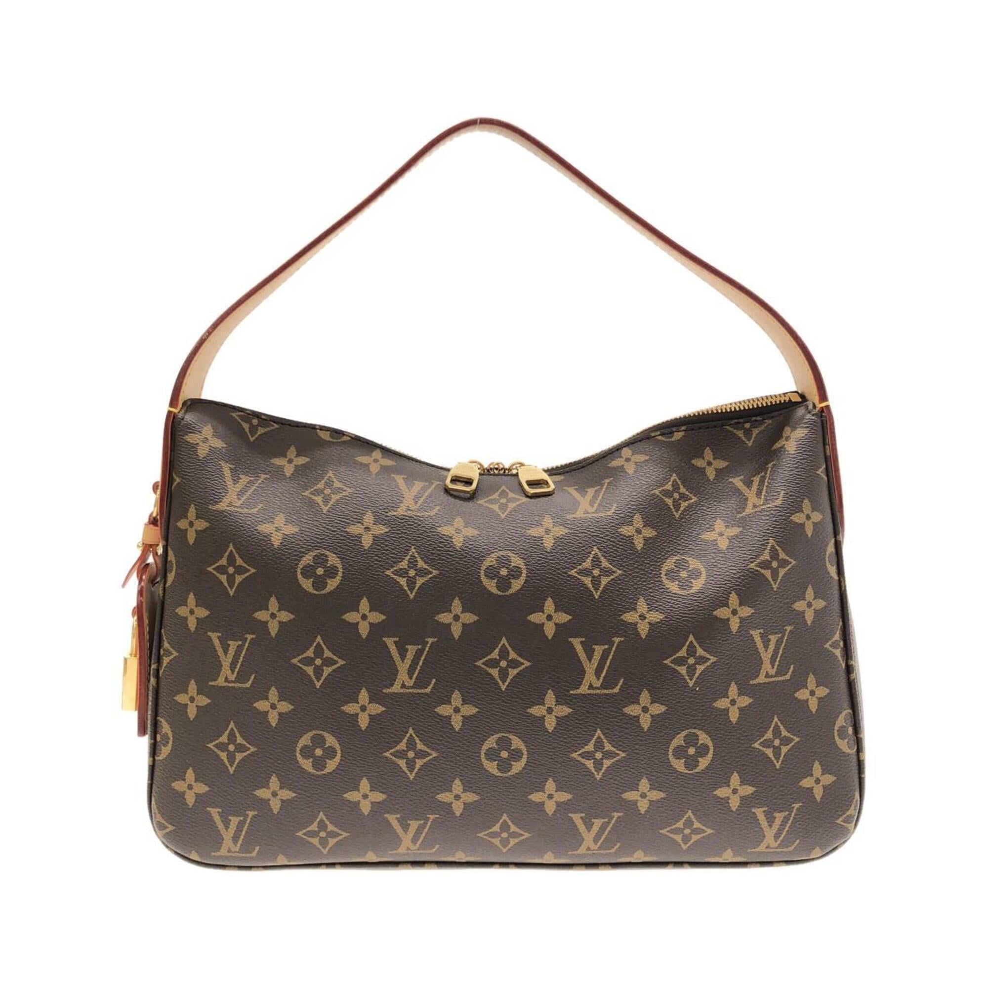 Louis Vuitton Monogram Marron Coated Canvas Shoulder Bag (Pre-Owned)