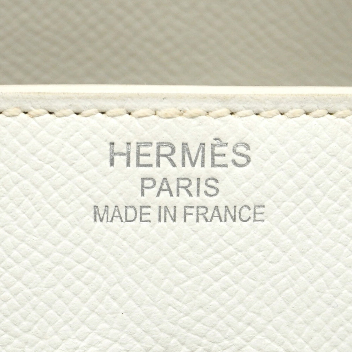 Hermes White Leather Handbag (Pre-Owned)