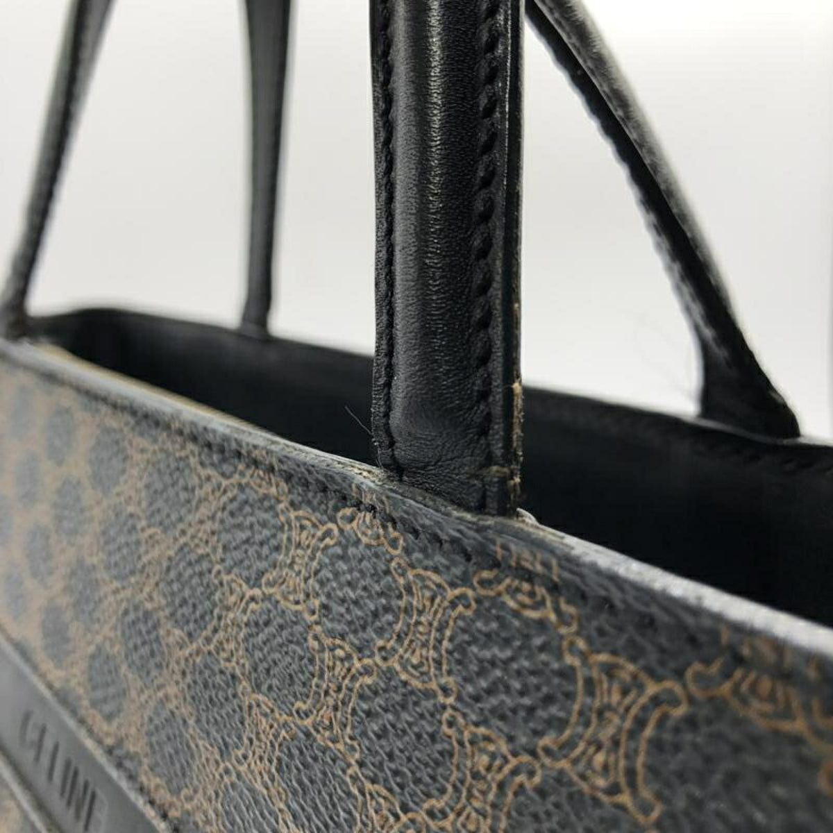 Celine Macadam Brown Pvc Tote Bag (Pre-Owned)