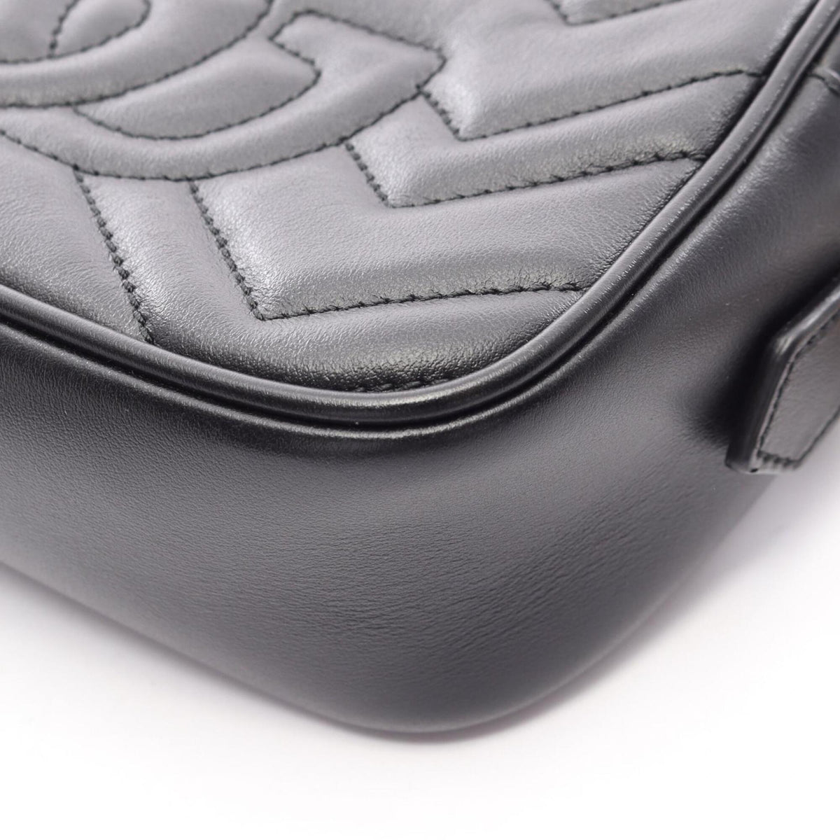 Gucci Black Leather Handbag Shoulder Bag (Pre-Owned)