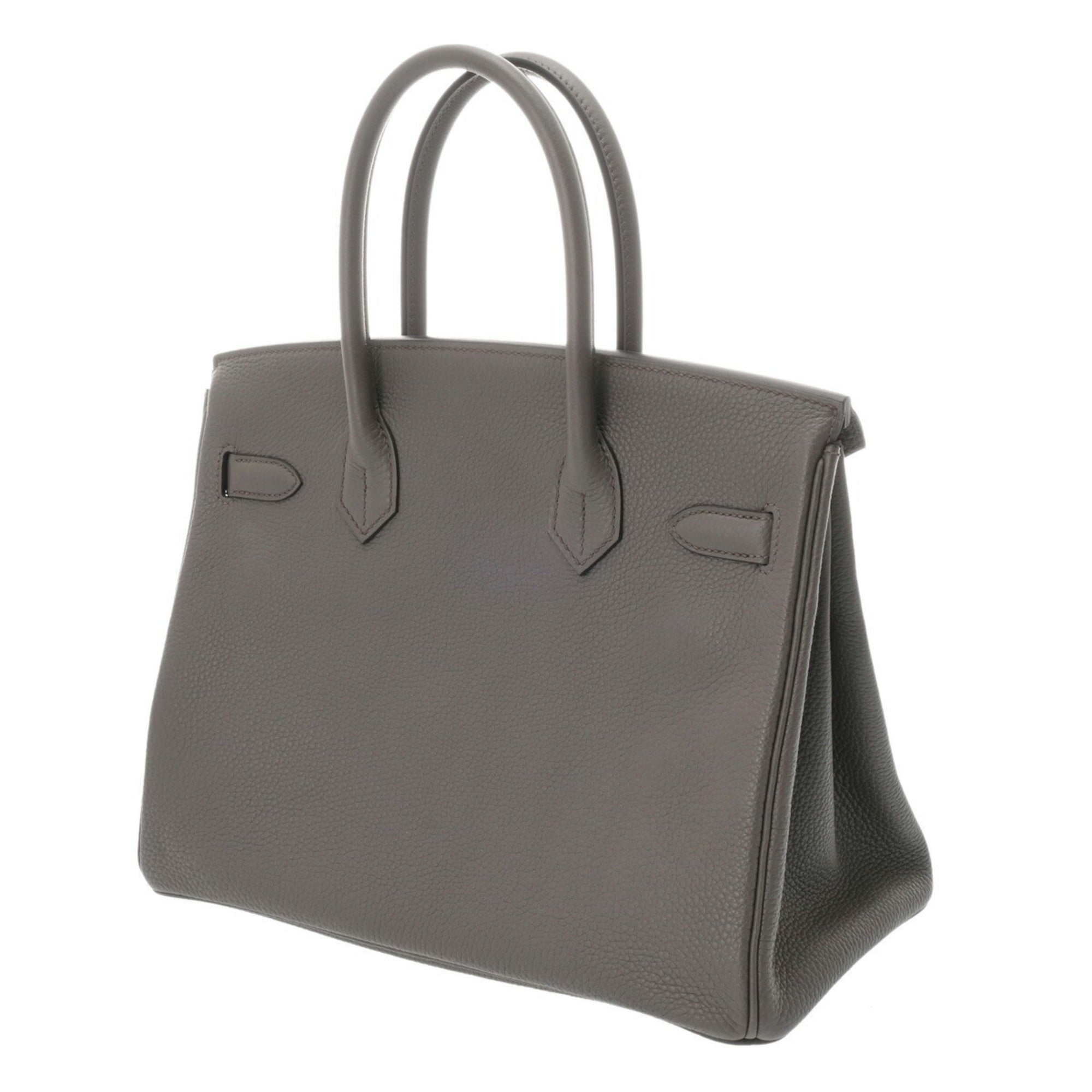 Hermes Etain Togo Leather Handbag (Pre-Owned)