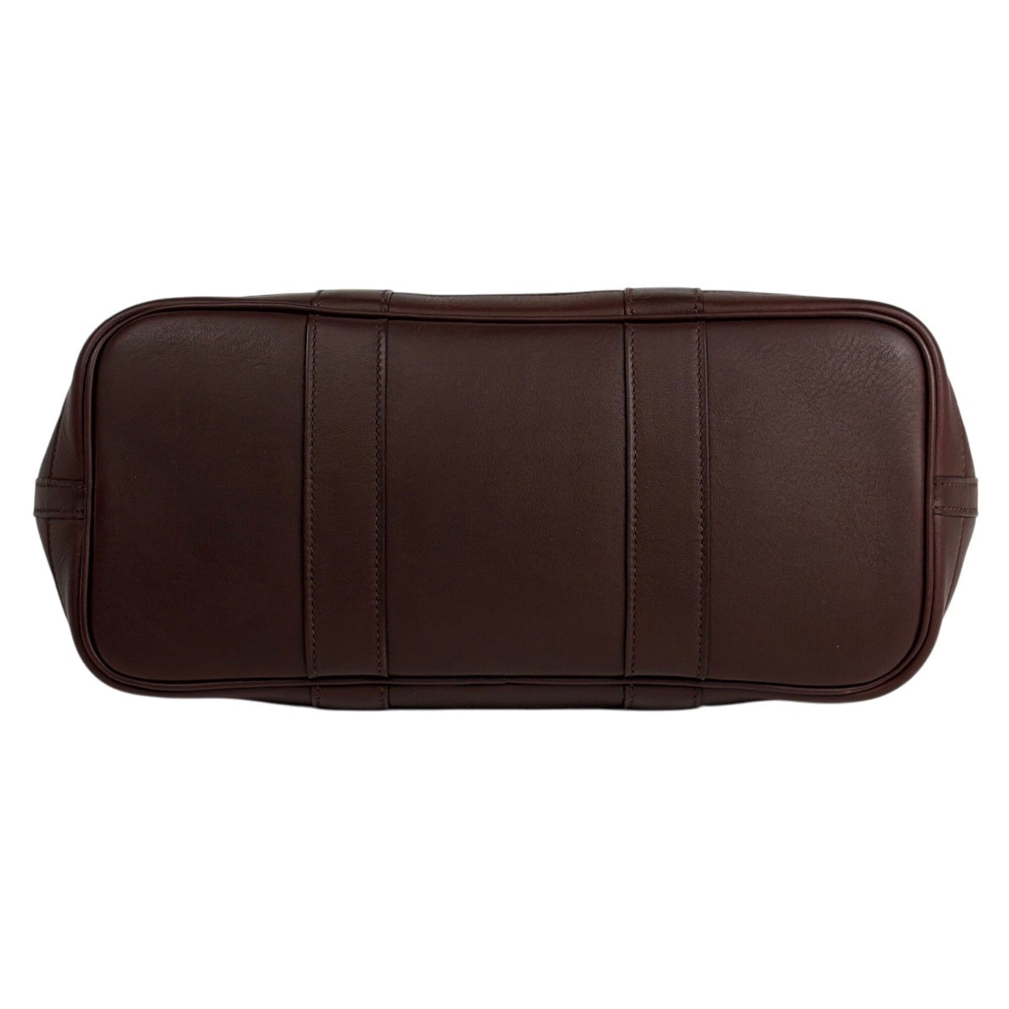 Hermes Brown Swift Leather Handbag Tote Bag (Pre-Owned)
