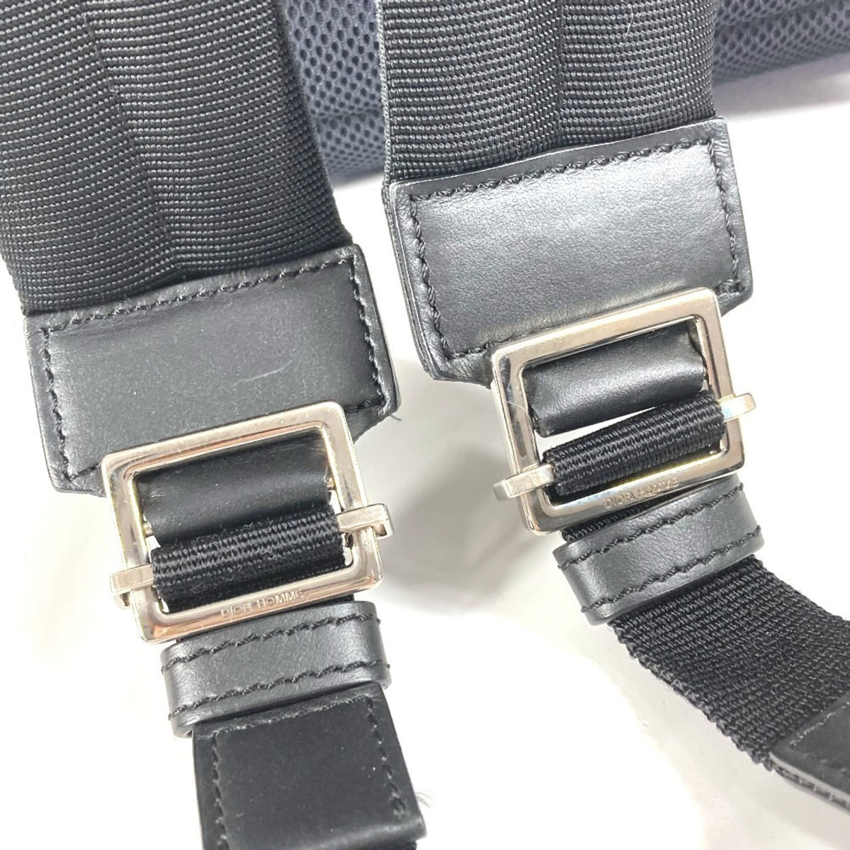 Christian Dior Black Blue Nylon Backpack (Pre-Owned)