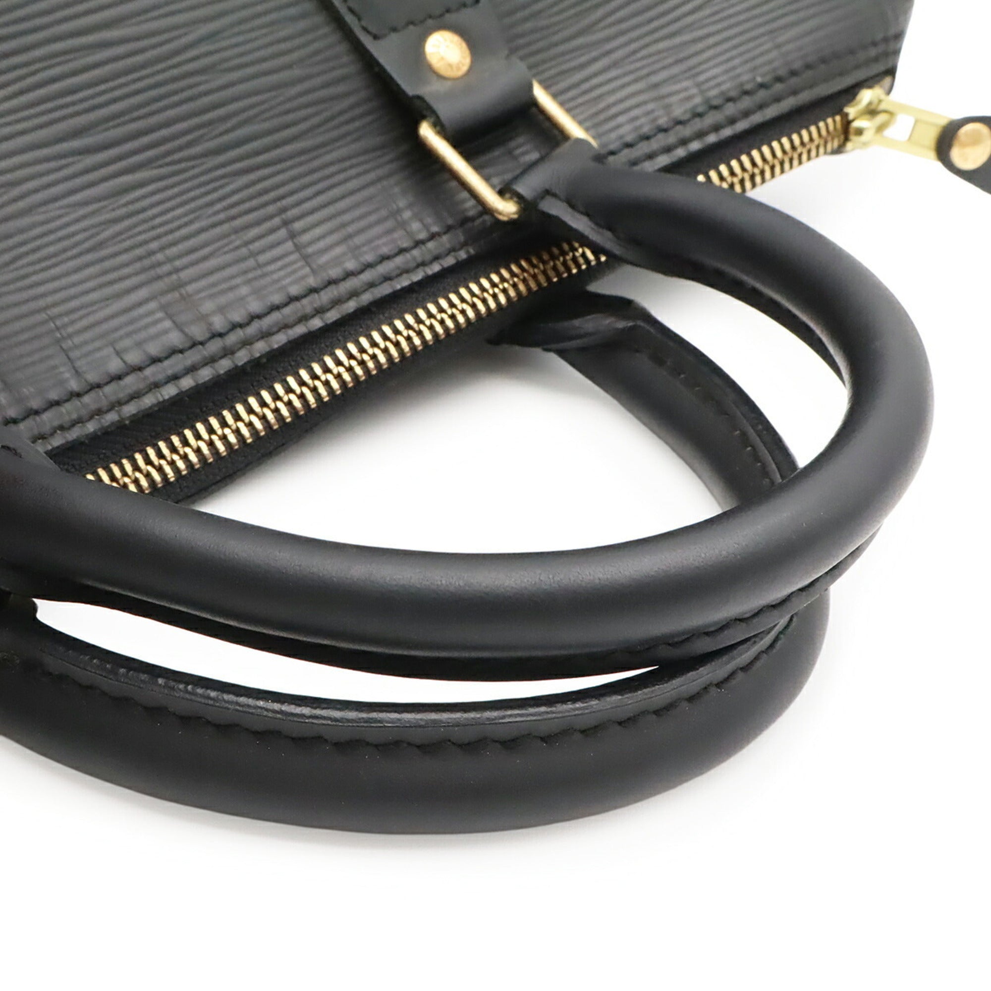 Louis Vuitton Epi Black Noir Epi Leather Boston Bag Handbag (Pre-Owned)