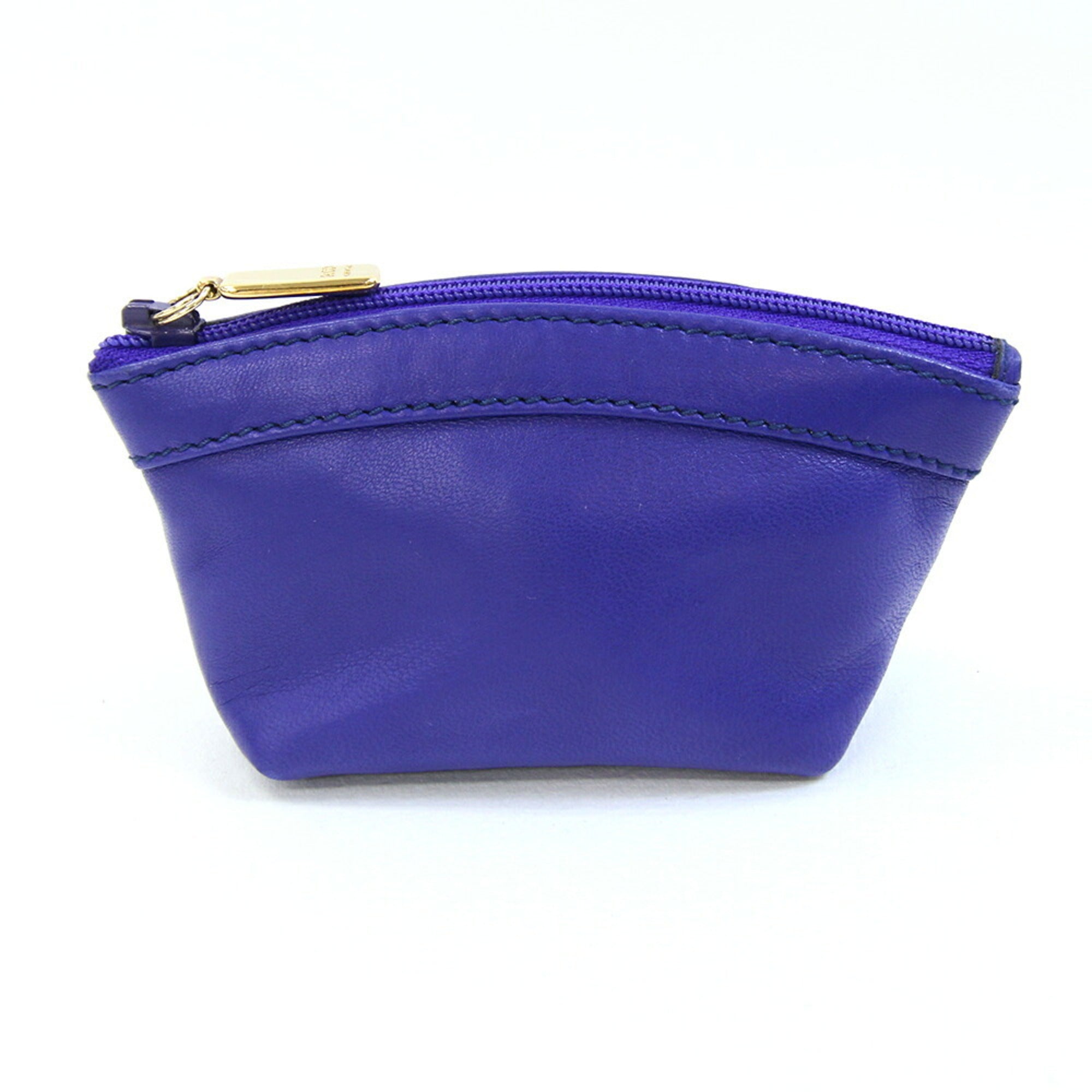 Gucci Blue Leather Coin Purse/Coin Case (Pre-Owned)