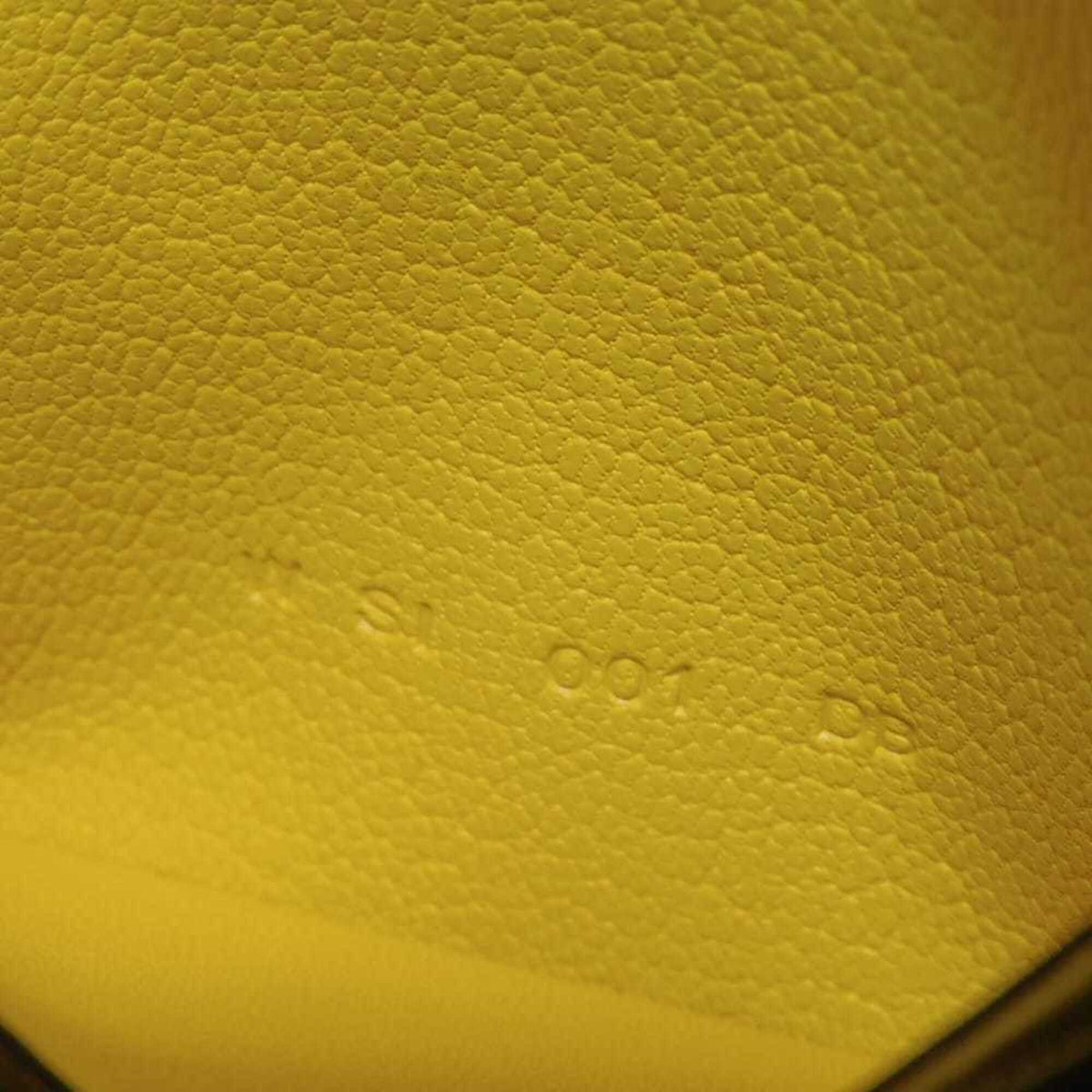 Hermes Yellow Evercalf Leather Coin Purse/Coin Case (Pre-Owned)