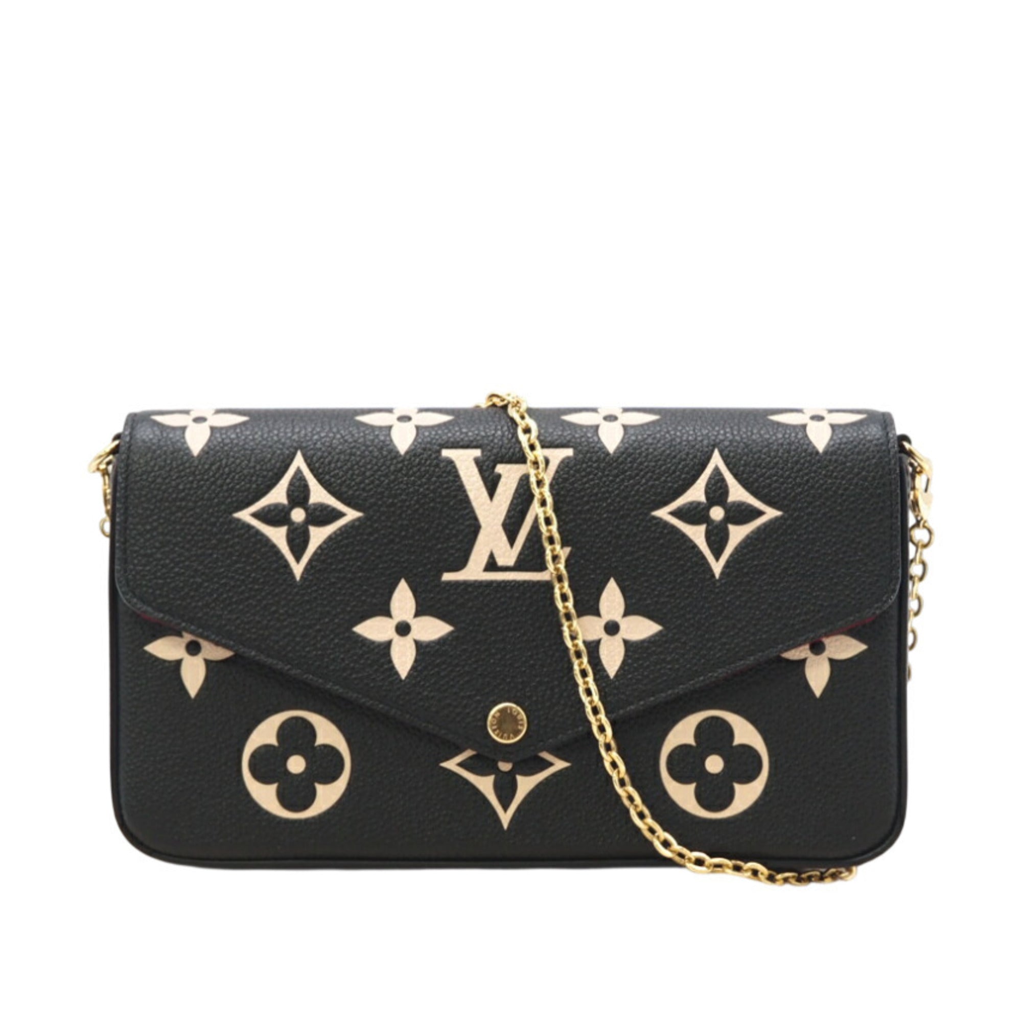 Louis Vuitton Beige Leather Pochette Shoulder Bag (Pre-Owned)