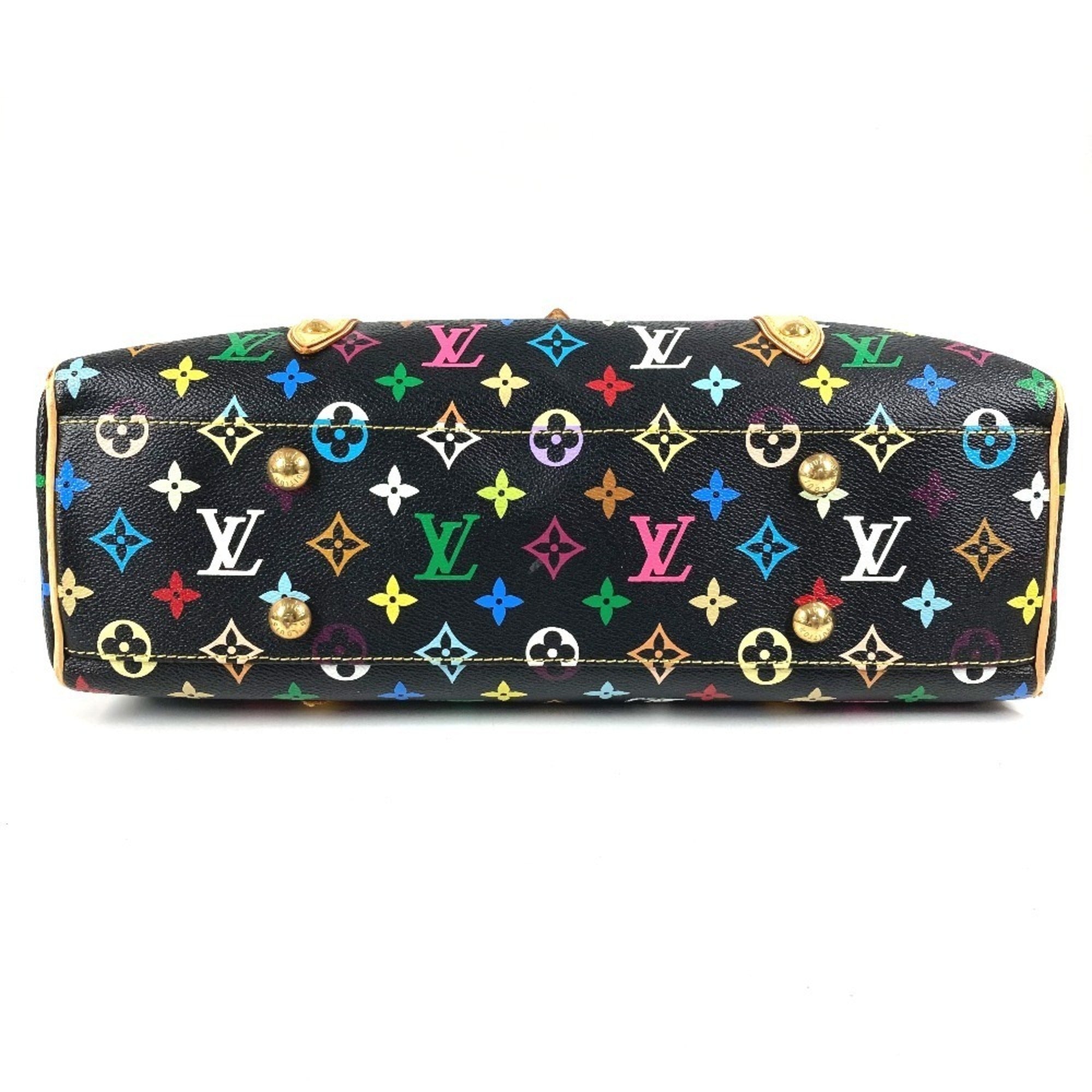 Louis Vuitton Black Multi-Color Monogram Multicolore Shoulder Bag Tote Bag (Pre-Owned)