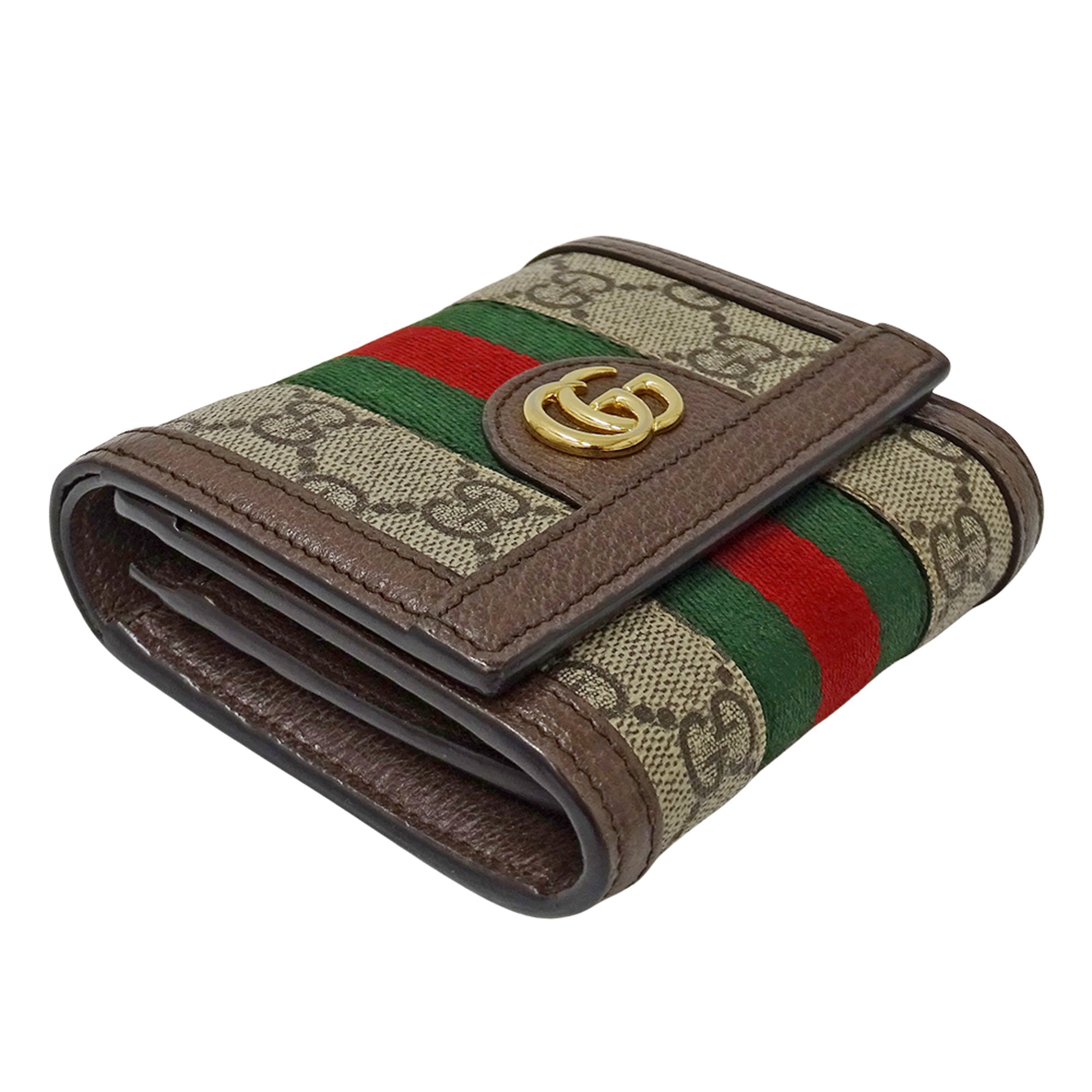 Gucci Beige Brown Gg Supreme Wallet (Bi-Fold) (Pre-Owned)