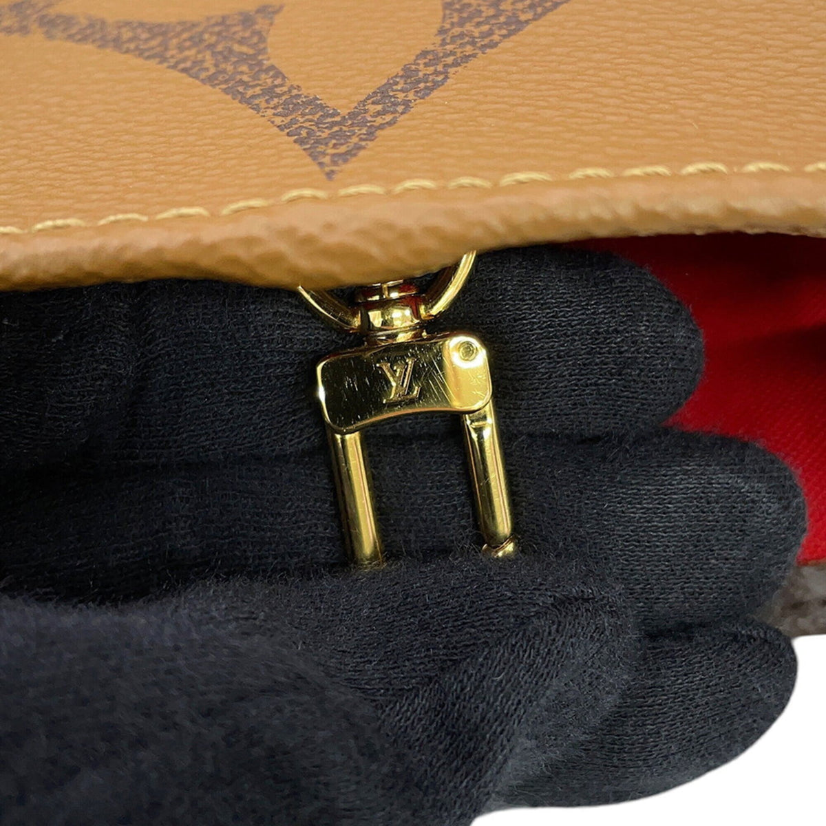 Louis Vuitton Monogram Reverse Red Color Monogram Reverse Handbag Shoulder Bag (Pre-Owned)