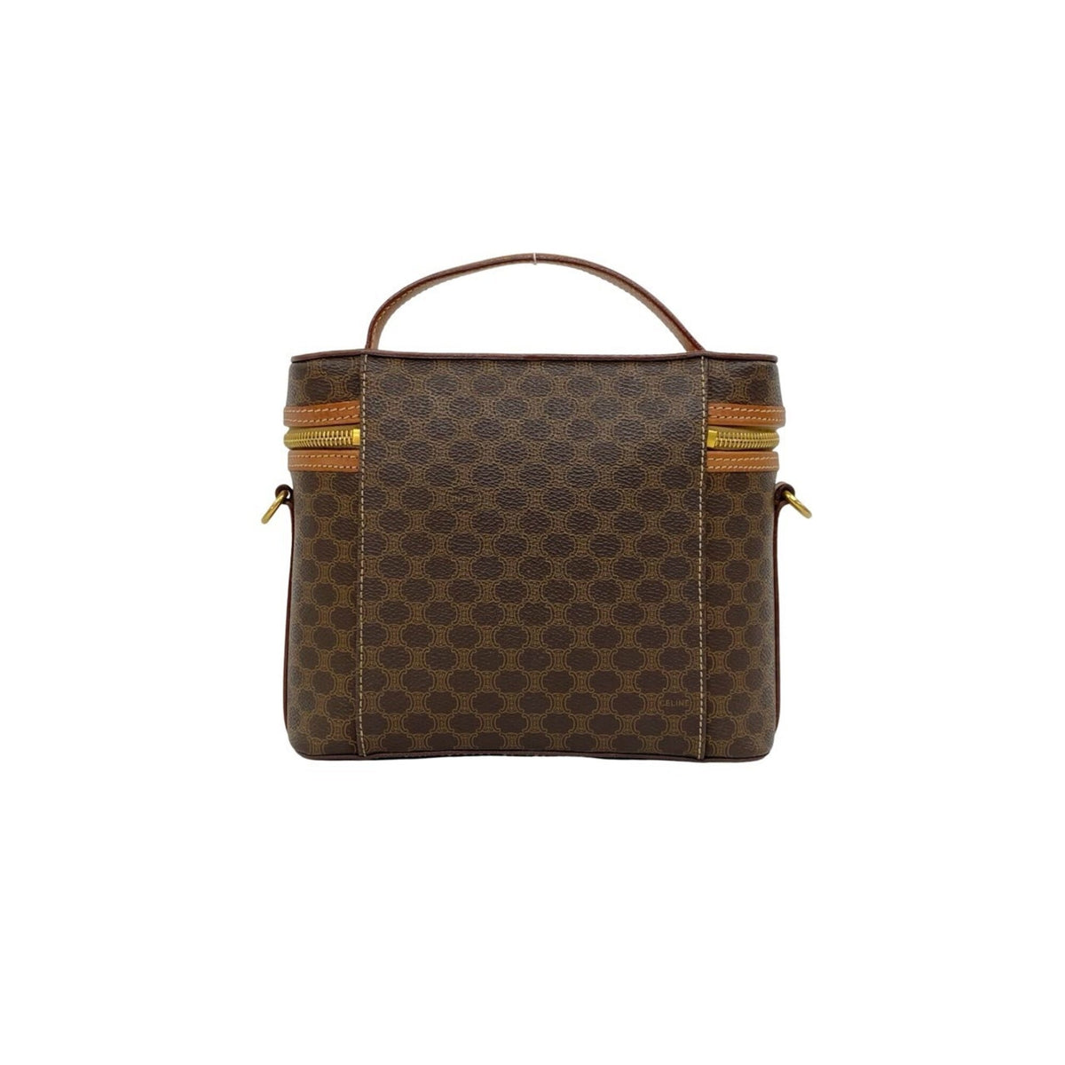 Celine Brown Pvc Leather Handbag Shoulder Bag (Pre-Owned)