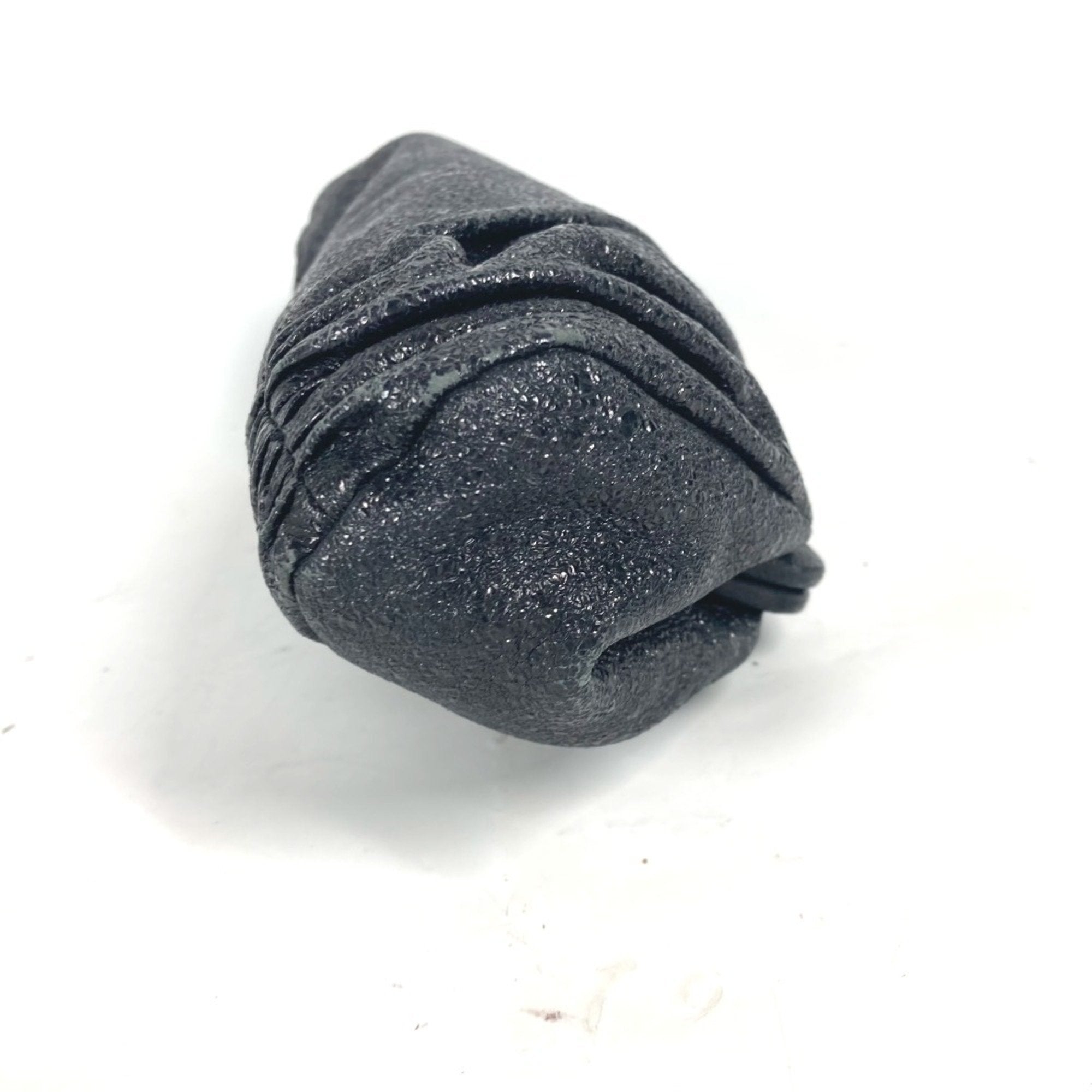 Chanel Dark Navy Leather Clutch Bag Pouch (Pre-Owned)