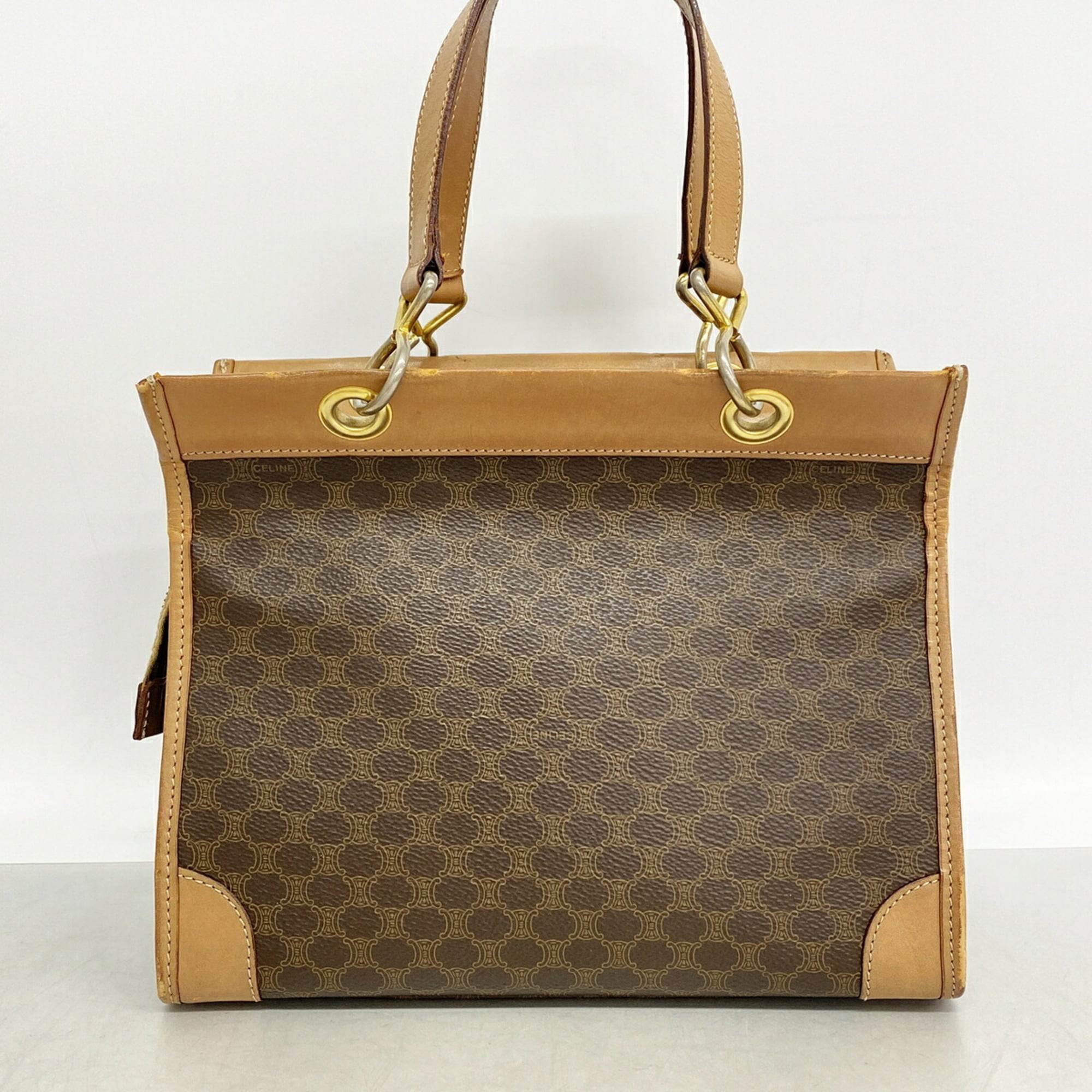 Celine Brown Pvc Handbag (Pre-Owned)