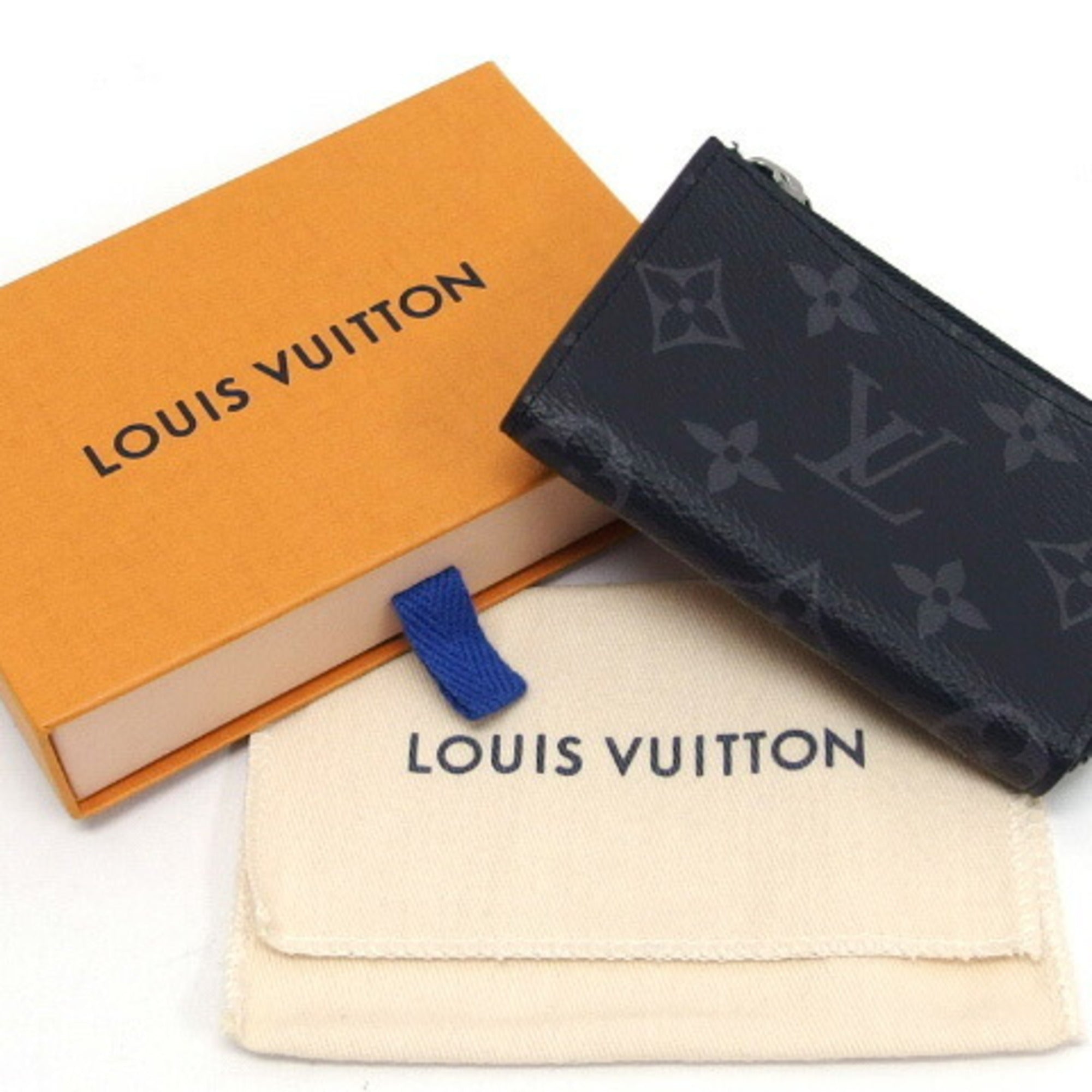 Louis Vuitton Monogram Eclipse Coin Purse/Coin Case (Pre-Owned)