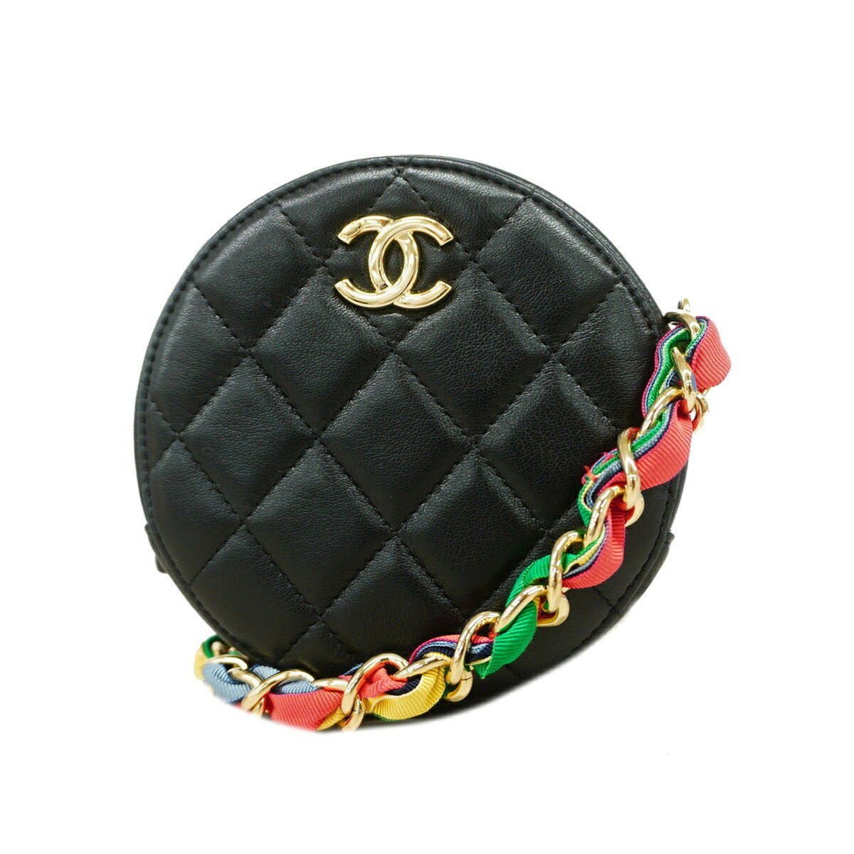 Chanel Black Leather Shoulder Bag (Pre-Owned)
