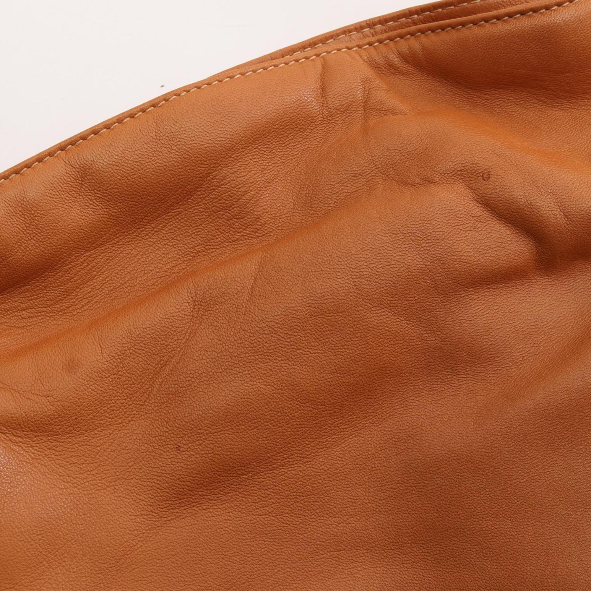 Loewe Brown Leather Handbag Shoulder Bag (Pre-Owned)
