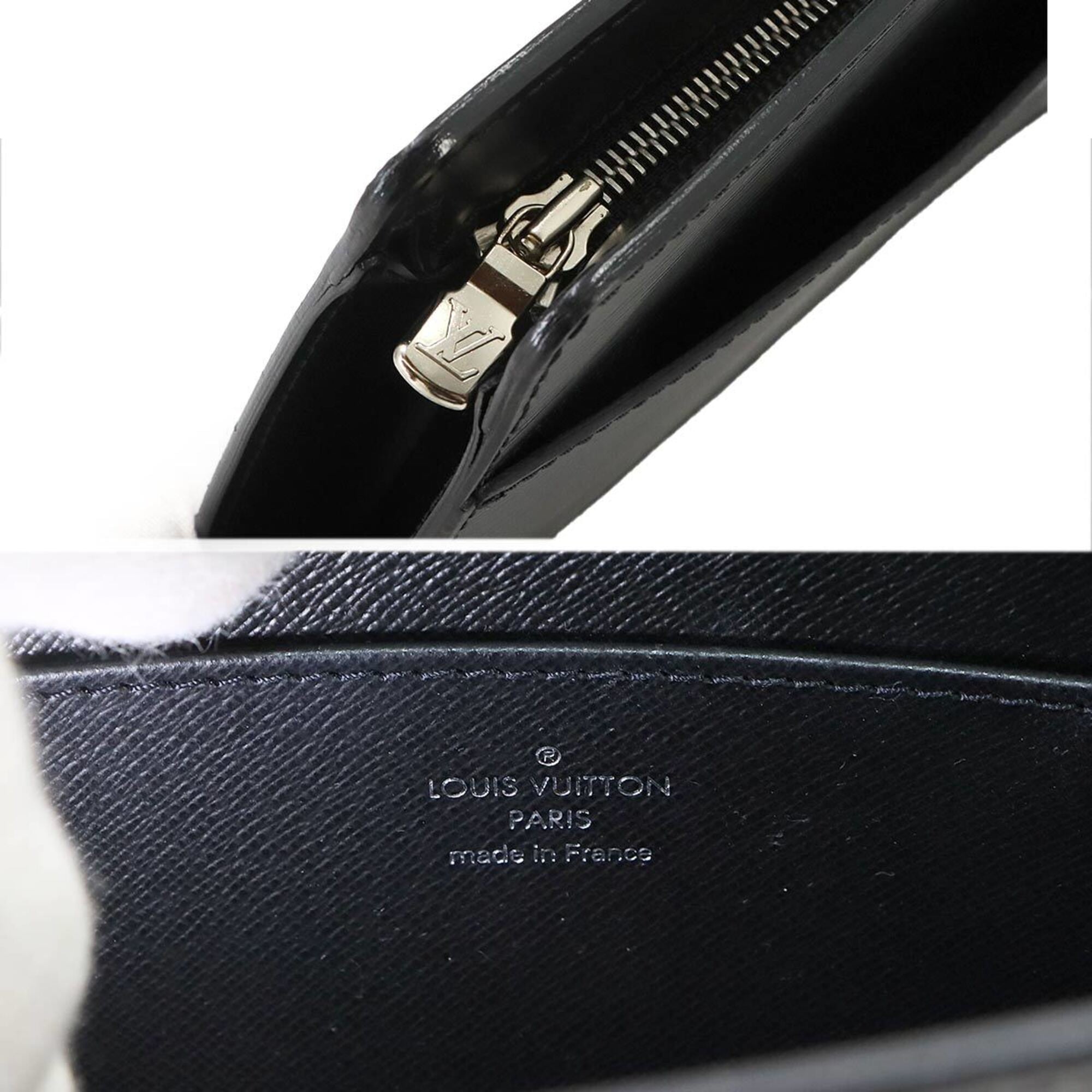 Louis Vuitton Noir Epi Leather Clutch Bag Handbag Pochette (Pre-Owned)