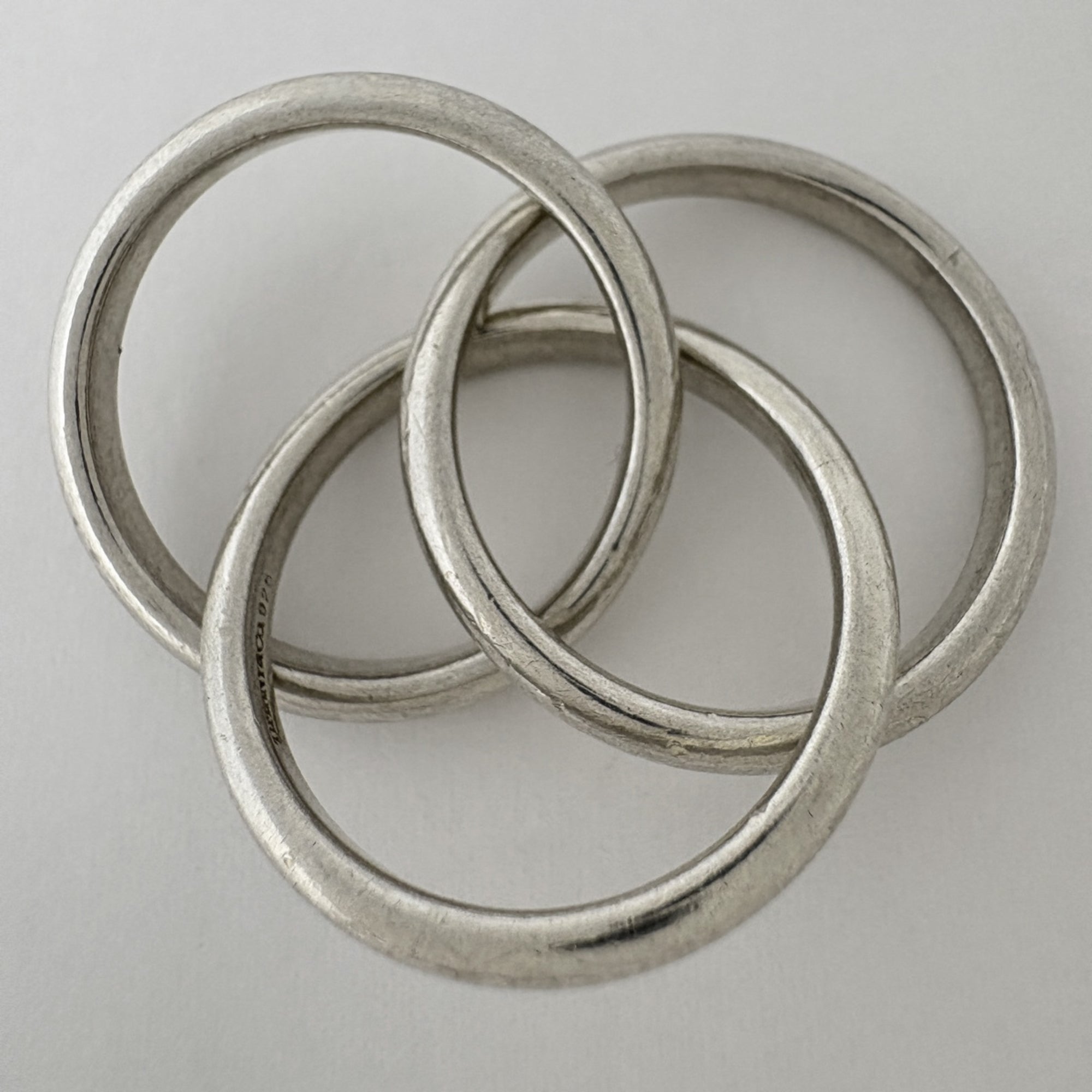Tiffany Silver Silver 925 Band Ring (Pre-Owned)