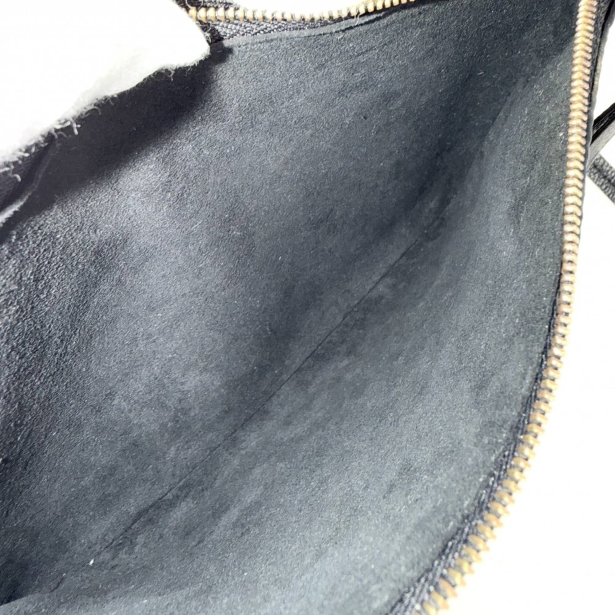 Louis Vuitton Monogram Empreinte Beige Black Monogram Empreinte Pochette Shoulder Bag (Pre-Owned)