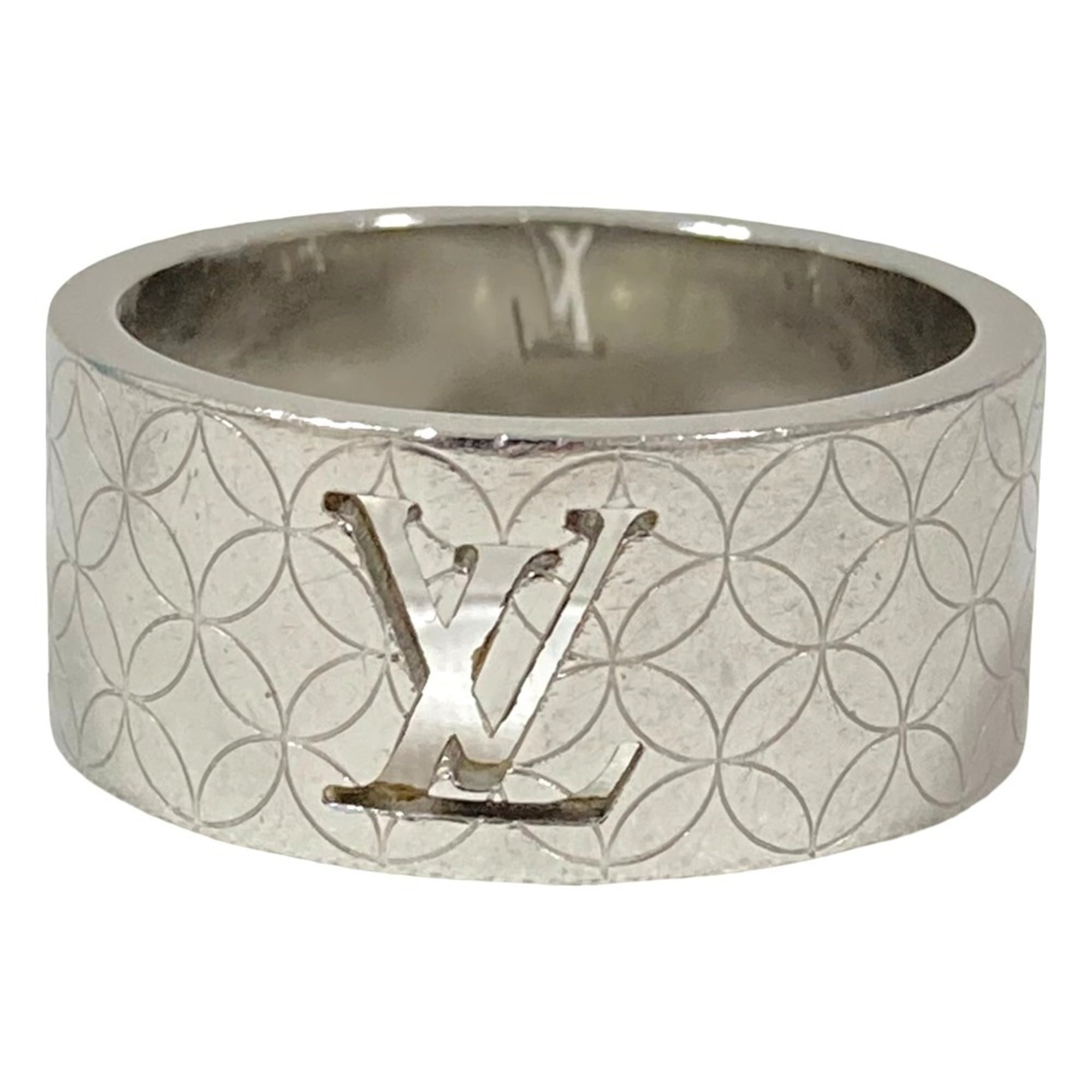Louis Vuitton Silver Band Ring (Pre-Owned)