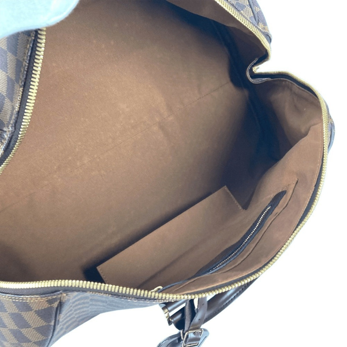 Louis Vuitton Brown Damier Canvas Ebene Damier Canvas Boston Bag (Pre-Owned)