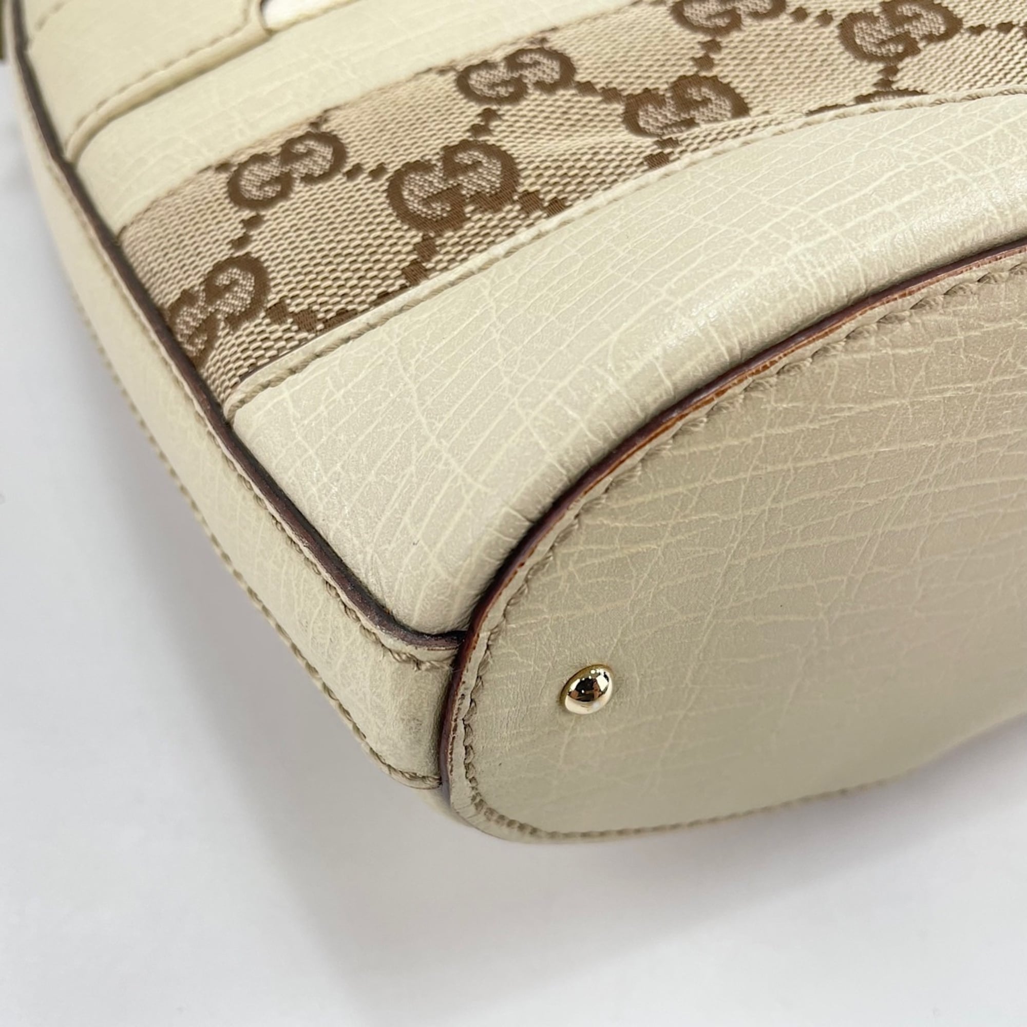 Gucci Horsebit White Shoulder Bag (Pre-Owned)