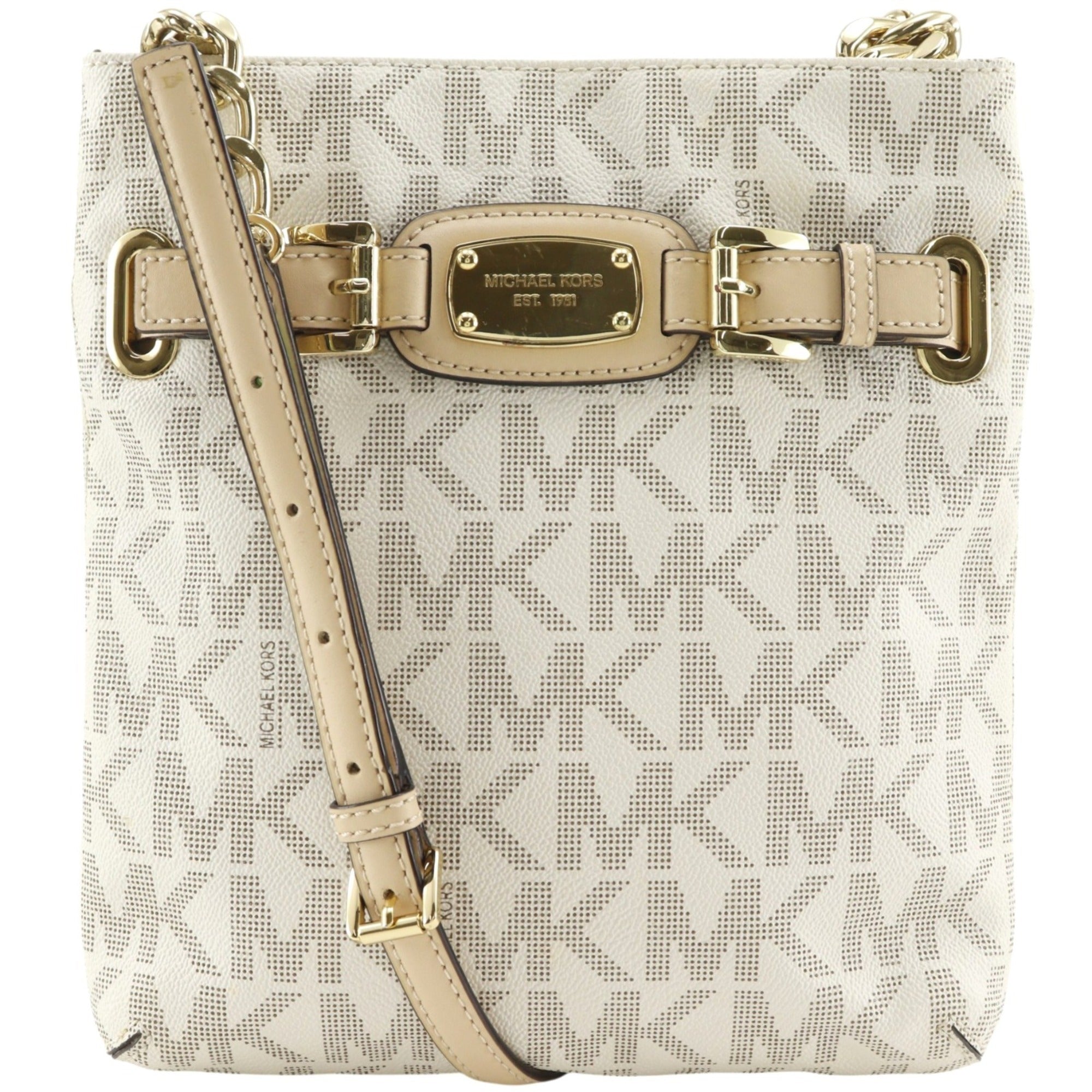Michael Kors Off-White White Pvc Shoulder Bag (Pre-Owned)