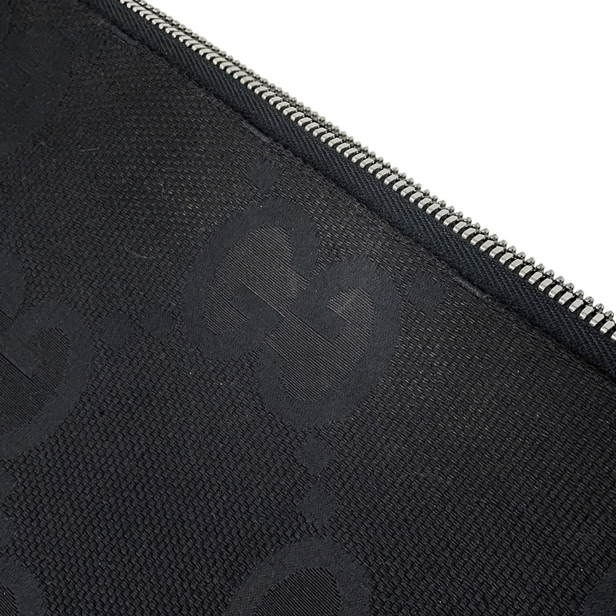 Gucci Black Canvas Handbag Messenger Bag Shoulder Bag (Pre-Owned)