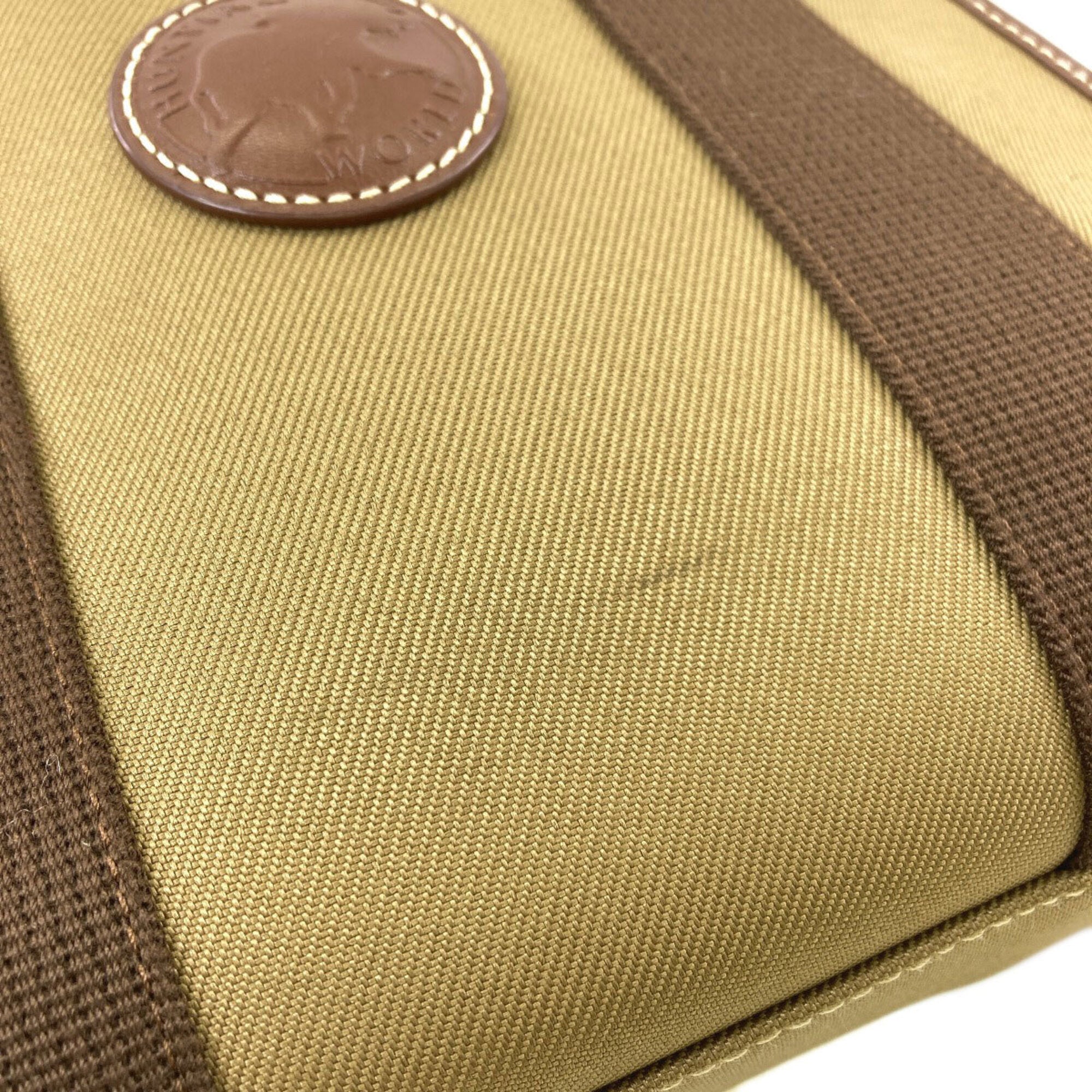 Hunting World Khaki Canvas Handbag (Pre-Owned)