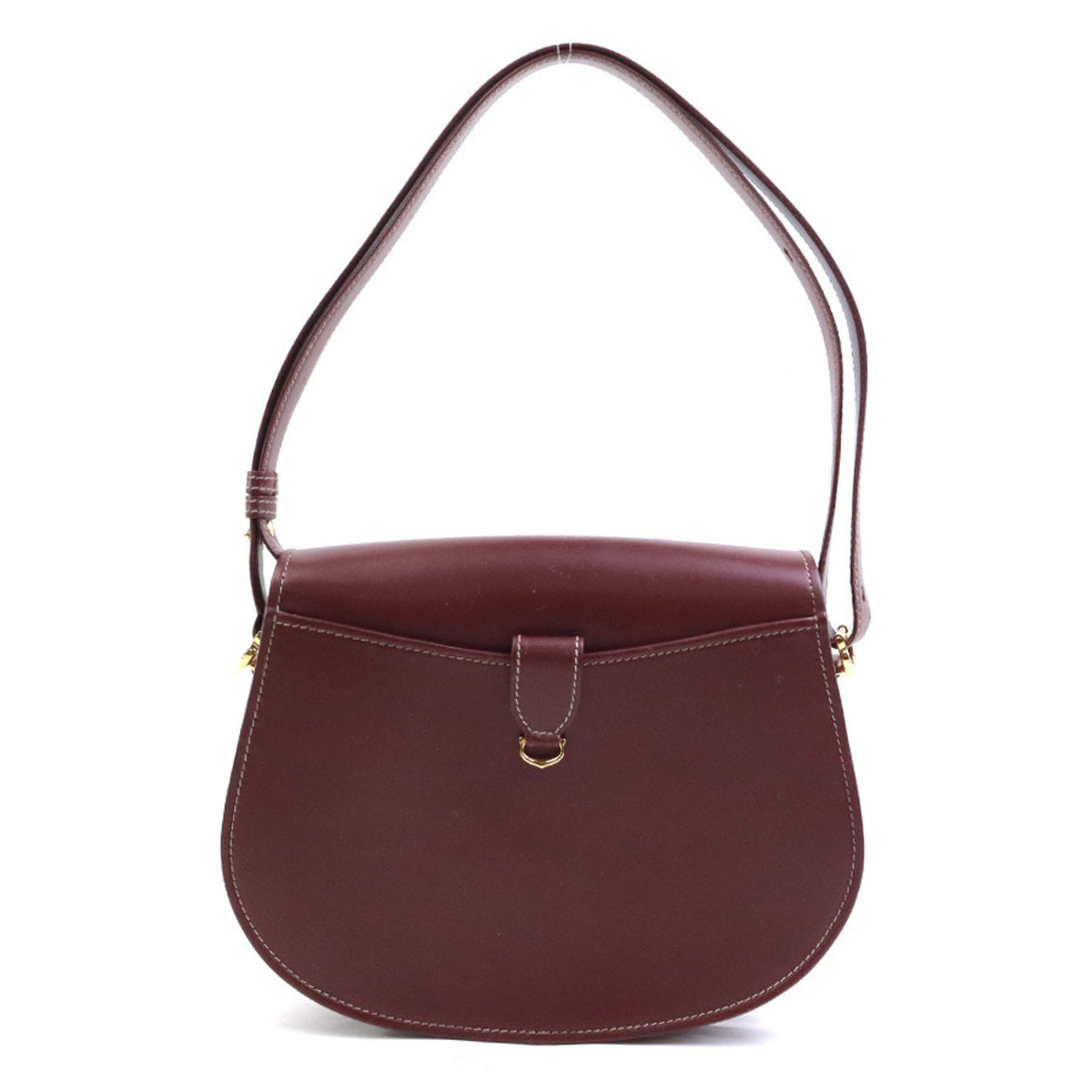 Cartier Must Bordeaux Leather Shoulder Bag (Pre-Owned)