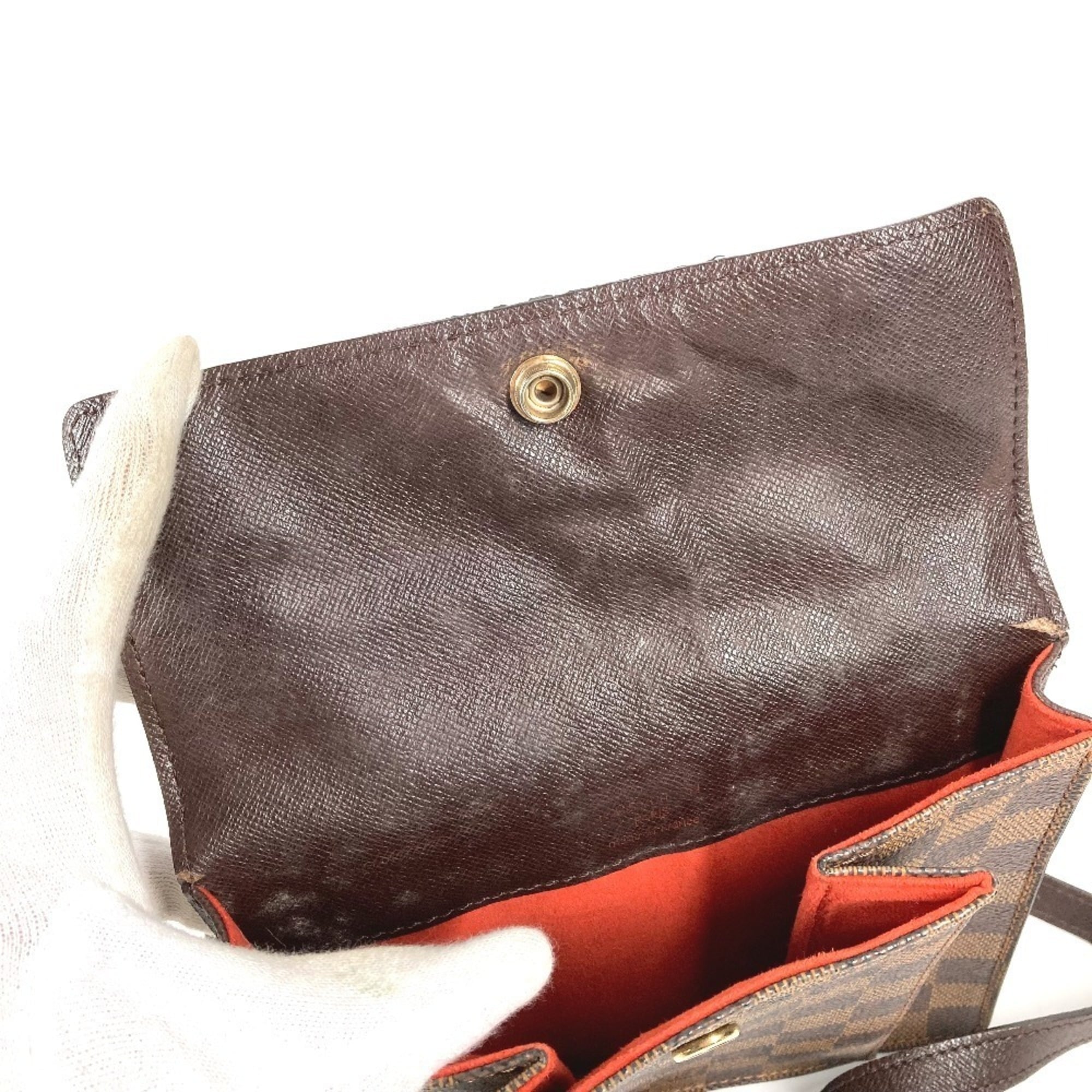 Louis Vuitton Brown Damier Canvas Ebene Damier Canvas Pochette Shoulder Bag (Pre-Owned)