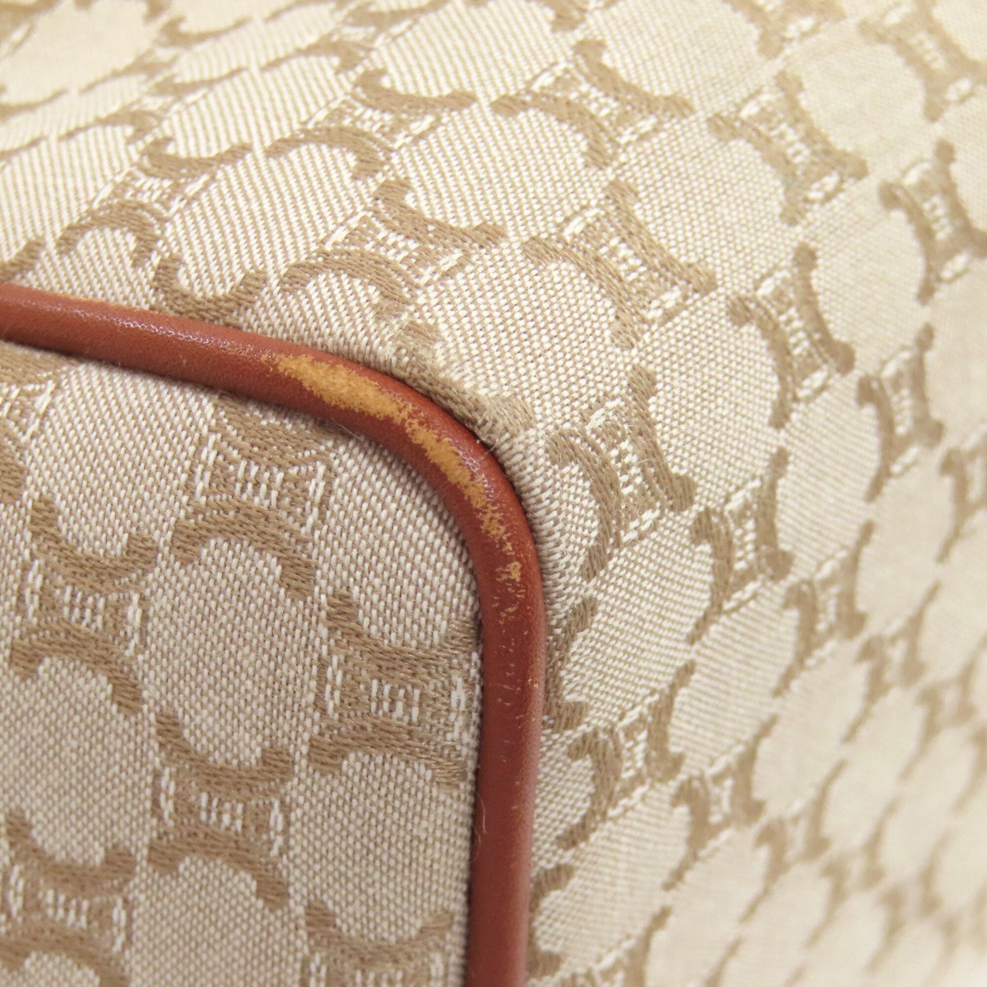 Celine Macadam Brown Canvas Handbag (Pre-Owned)