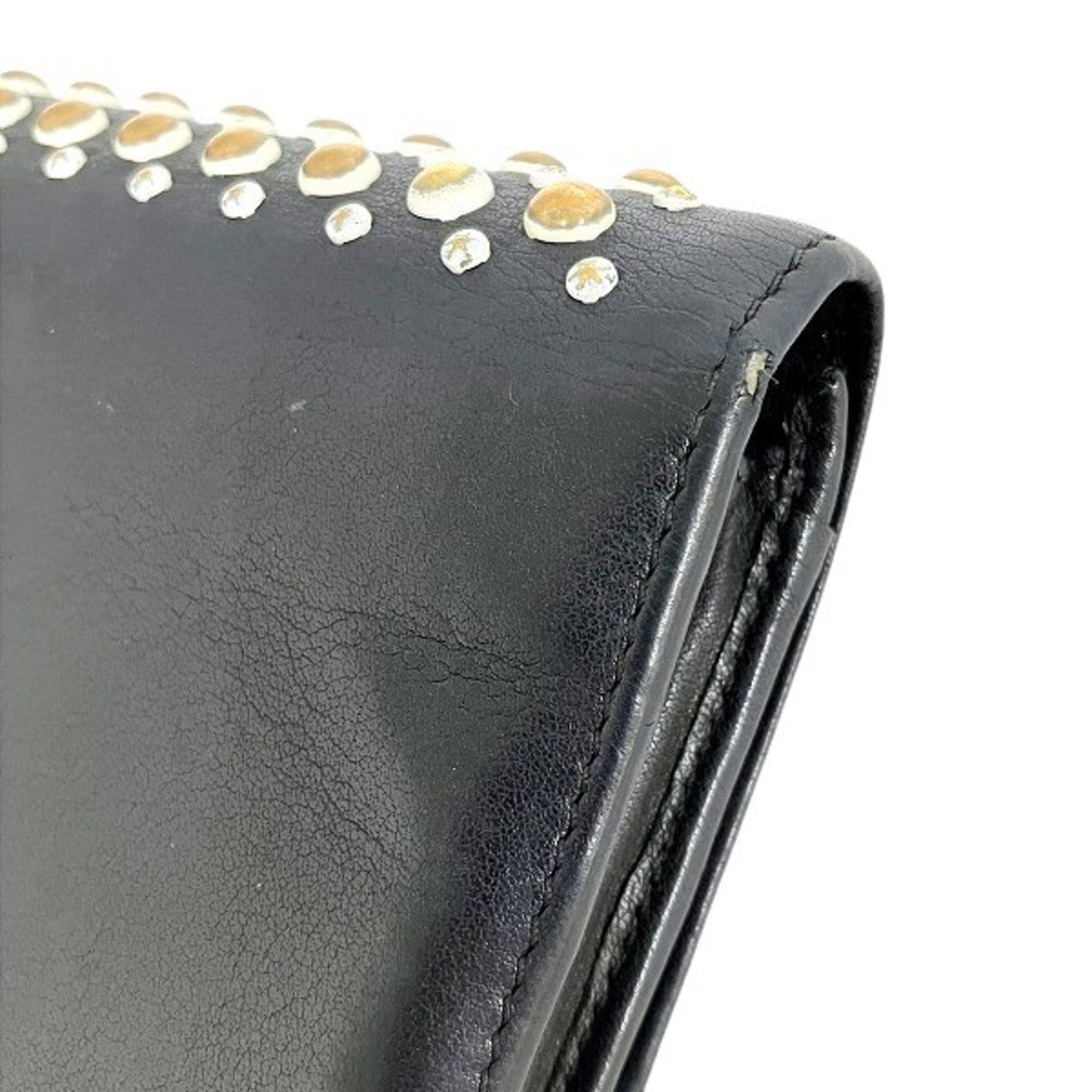 Givenchy Black Leather Long Wallet (Bi-Fold) (Pre-Owned)