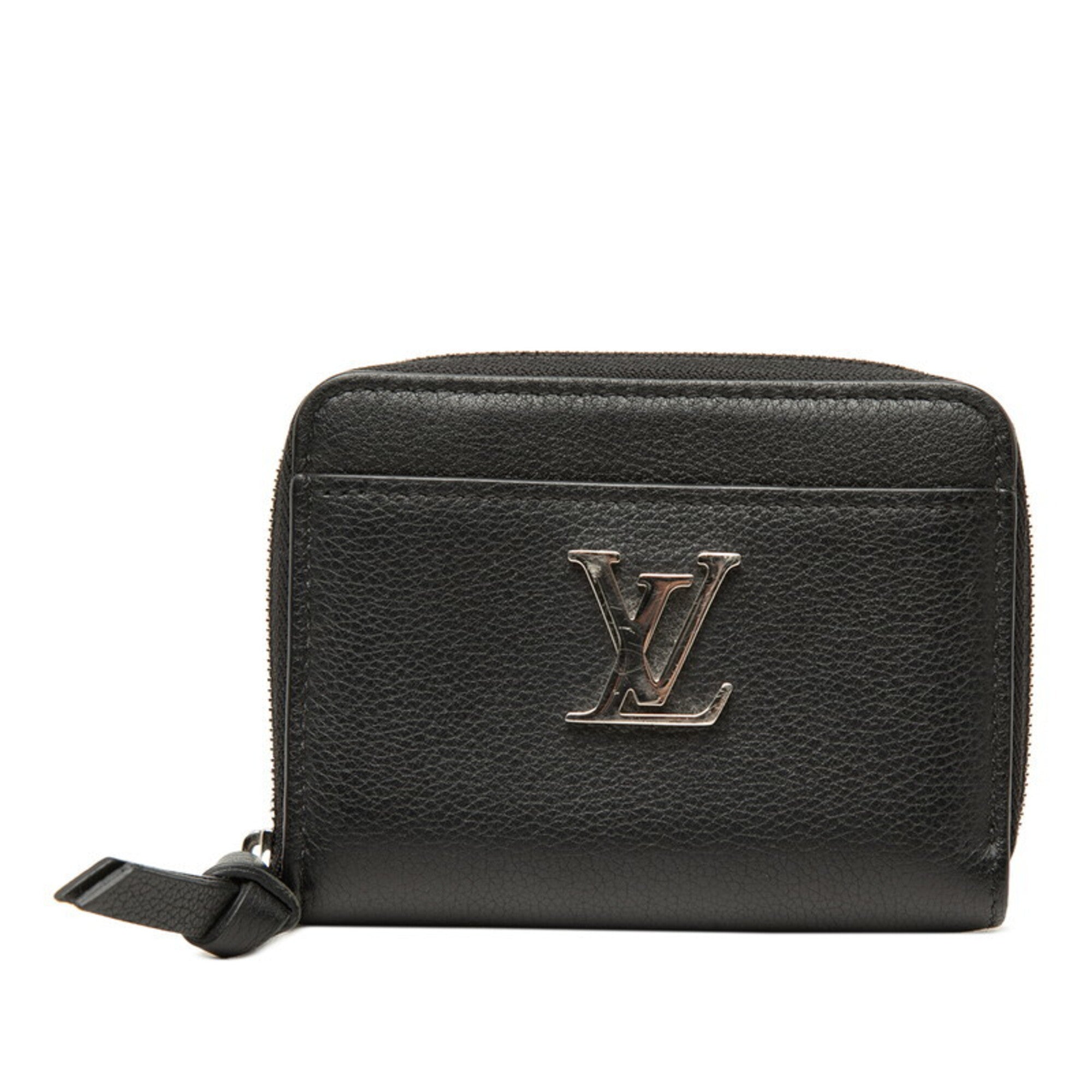 Louis Vuitton Black Noir Leather Coin Purse/Coin Case (Pre-Owned)