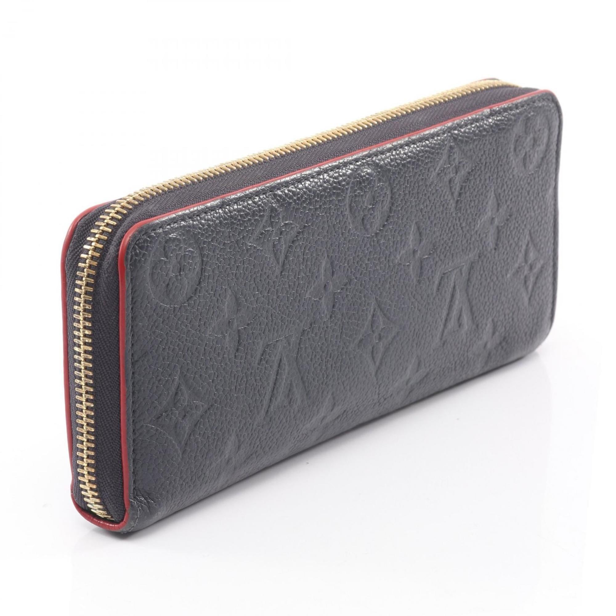 Louis Vuitton Marine Rouge Navy Monogram Empreinte Long Wallet (Bi-Fold) (Pre-Owned)