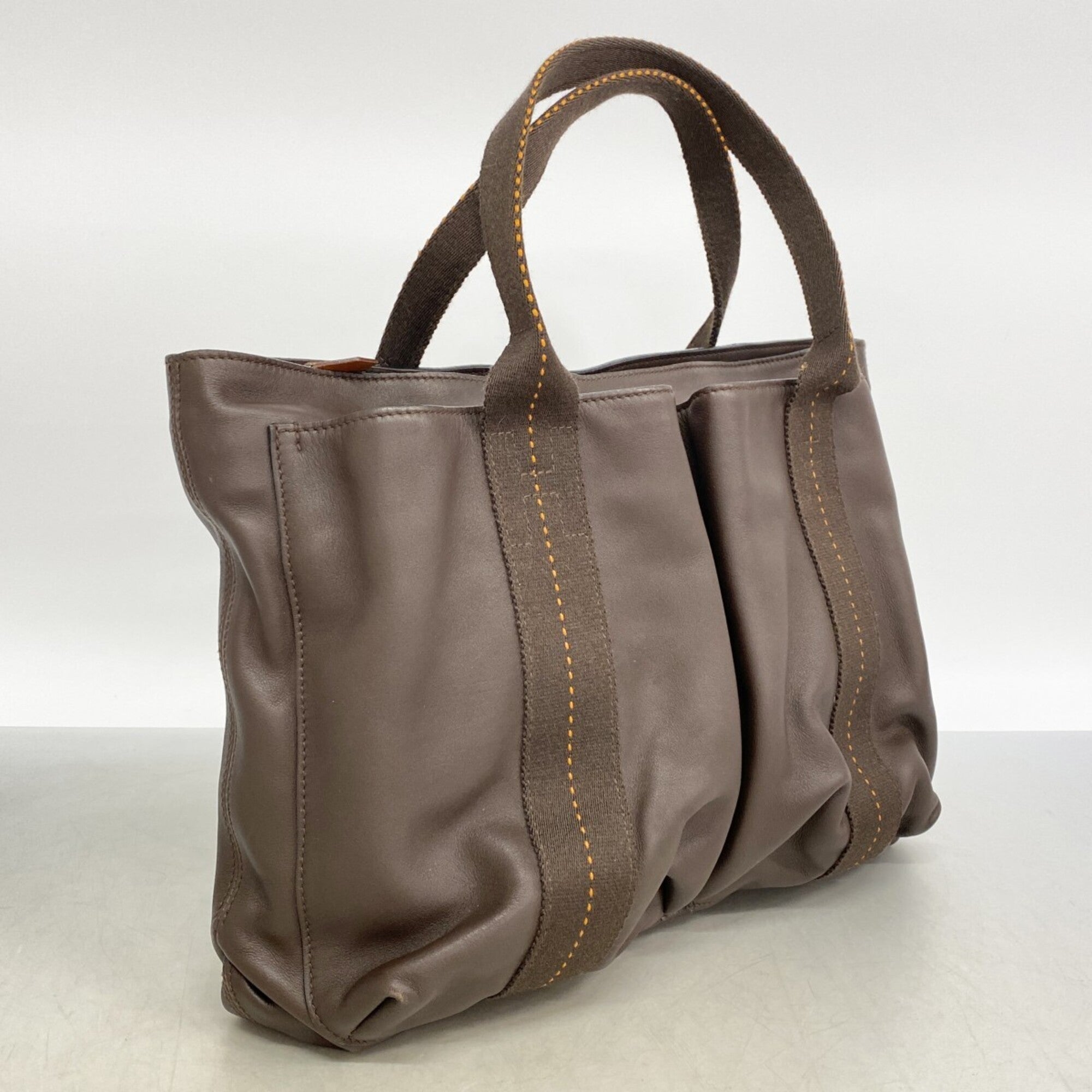Hermes Brown Leather Handbag (Pre-Owned)