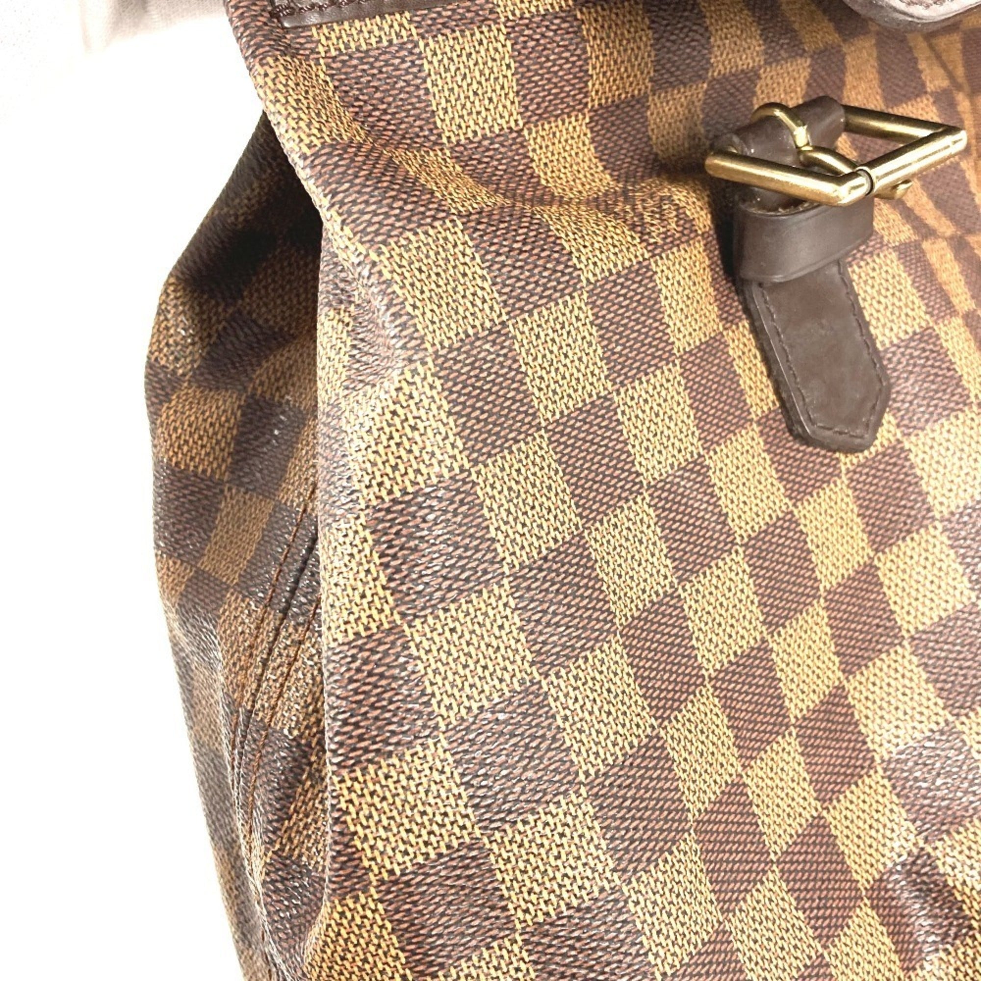 Louis Vuitton Brown Damier Canvas Ebene Damier Canvas Boston Bag Handbag Shoulder Bag (Pre-Owned)