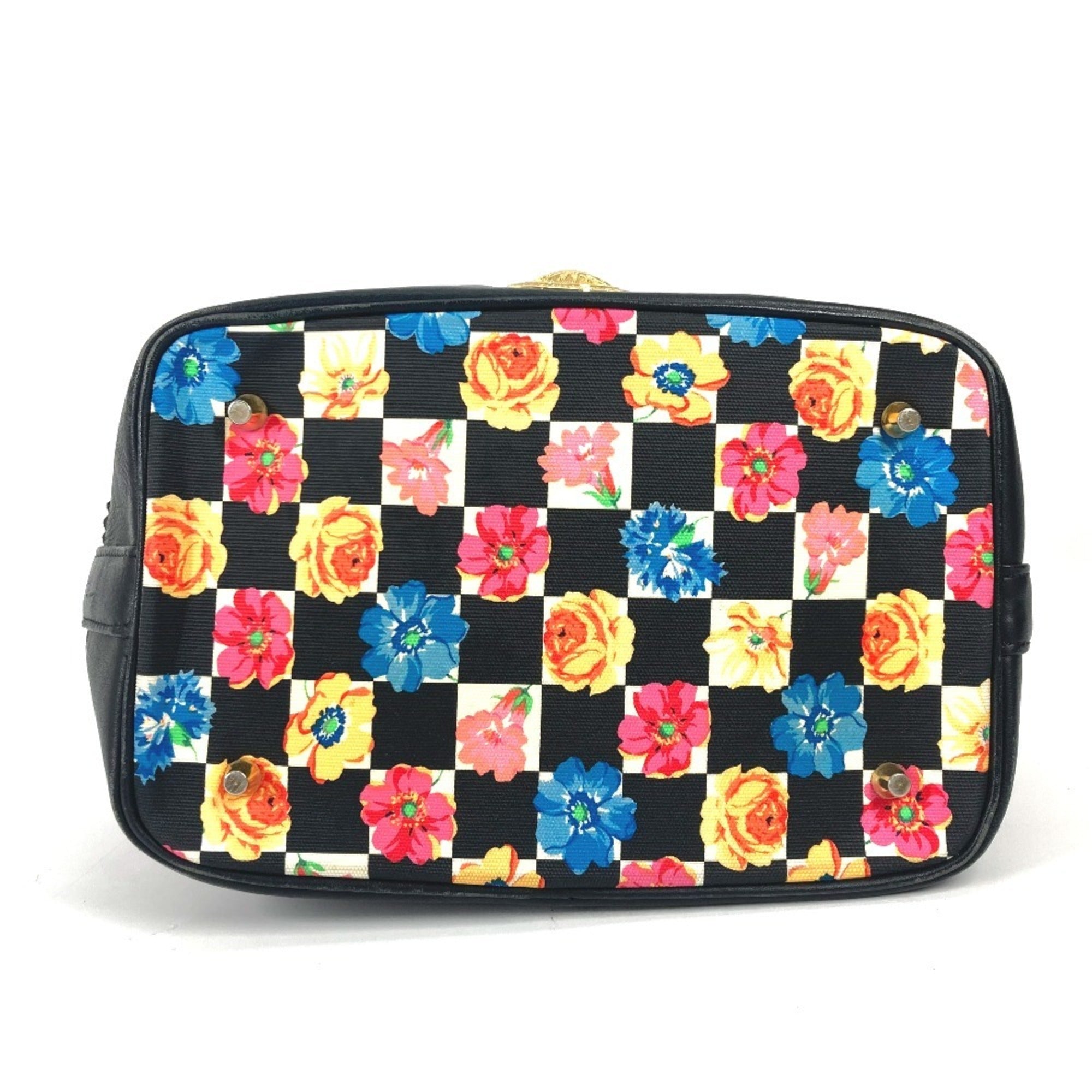 Versace Black Multi-Color Pvc Shoulder Bag (Pre-Owned)