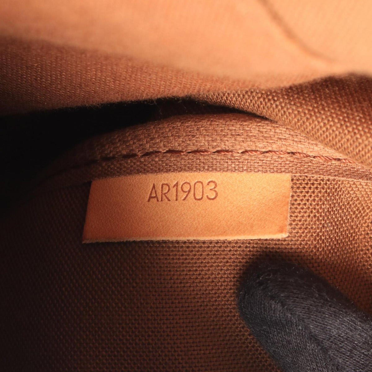 Louis Vuitton Brown Coated Canvas Leather Handbag Shoulder Bag (Pre-Owned)